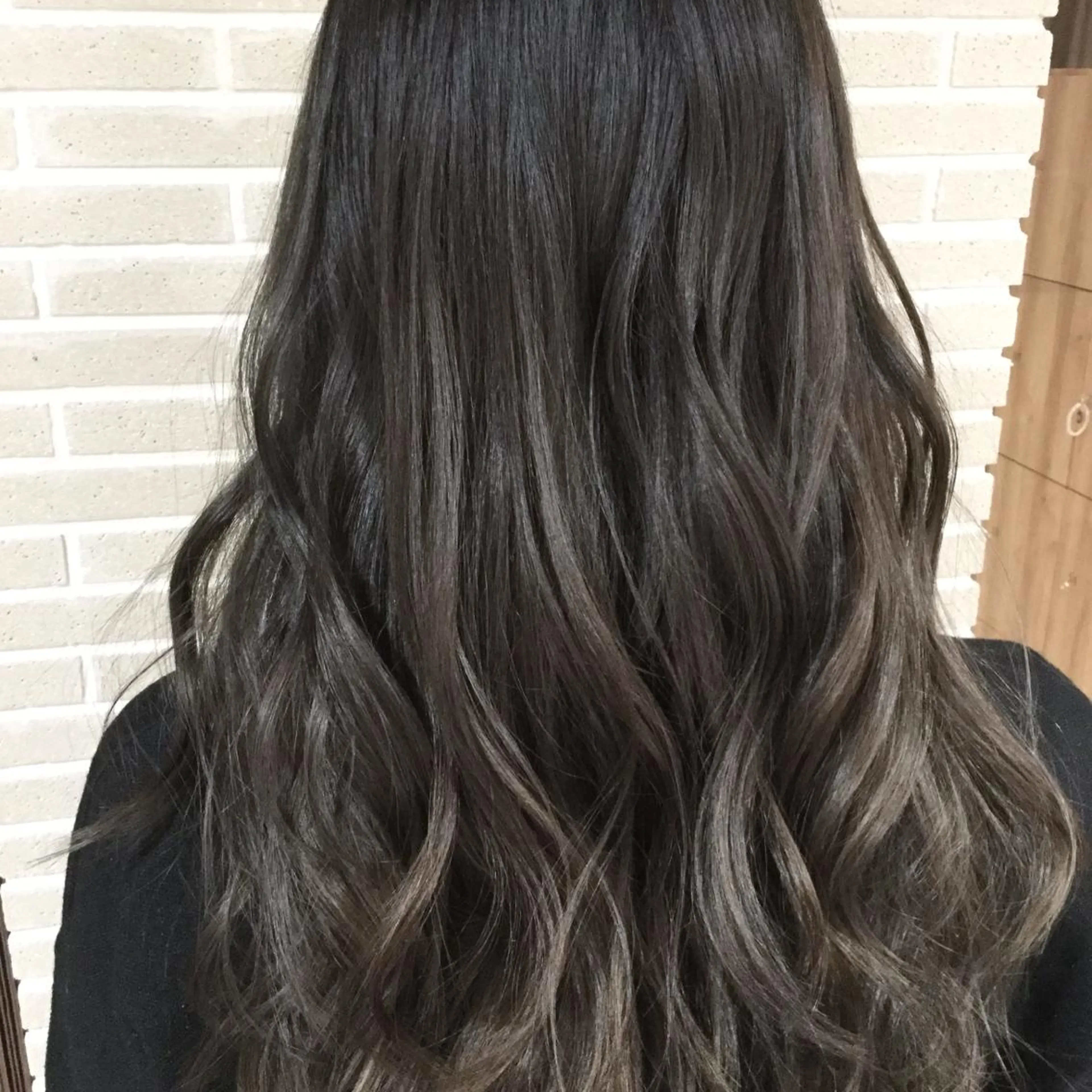 ロング カラー 髪質改善カラー韓国風 レイヤーtudaのヘアスタイル