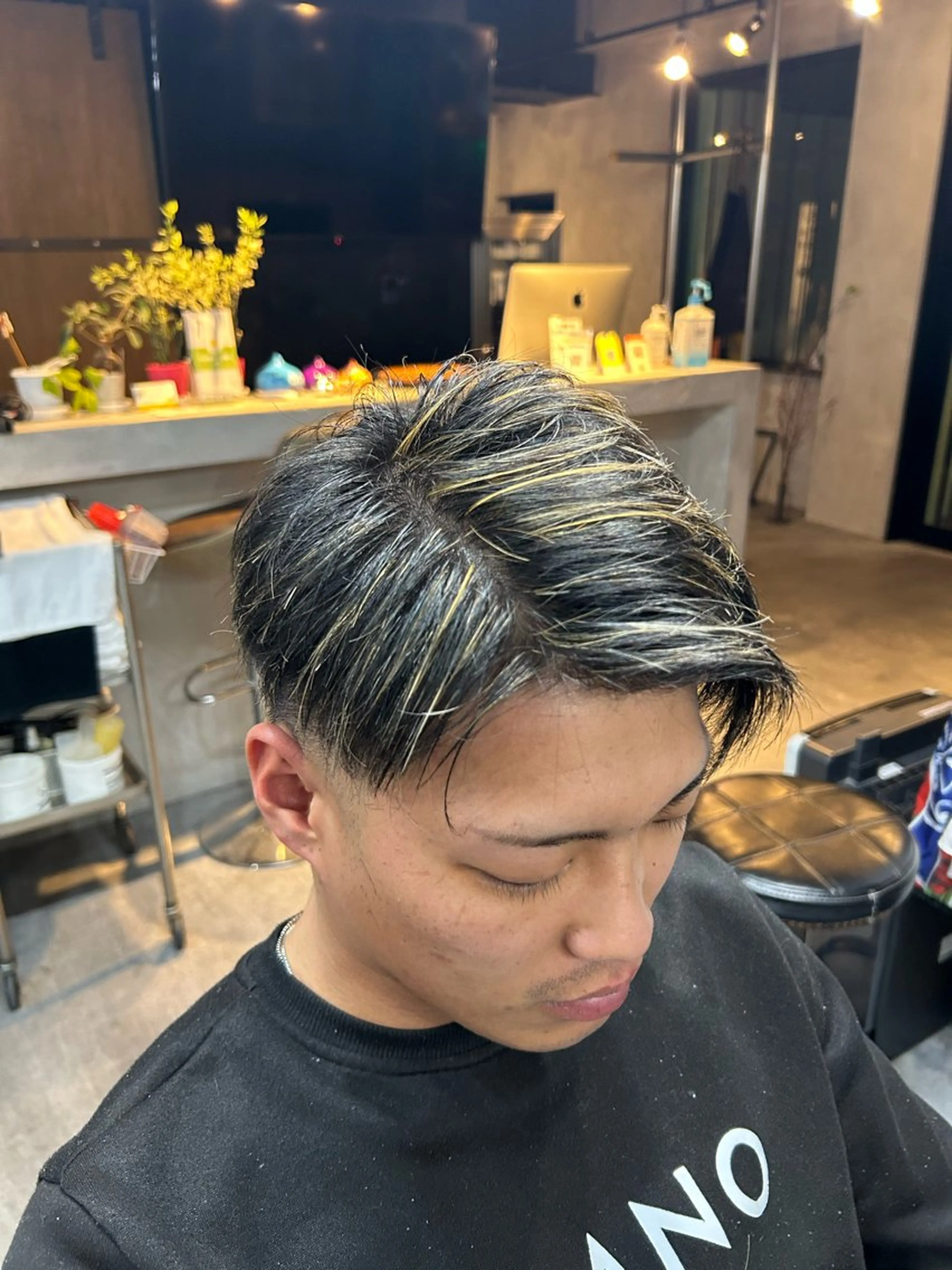 カラー メンズ 菅 大空翔のヘアスタイル
