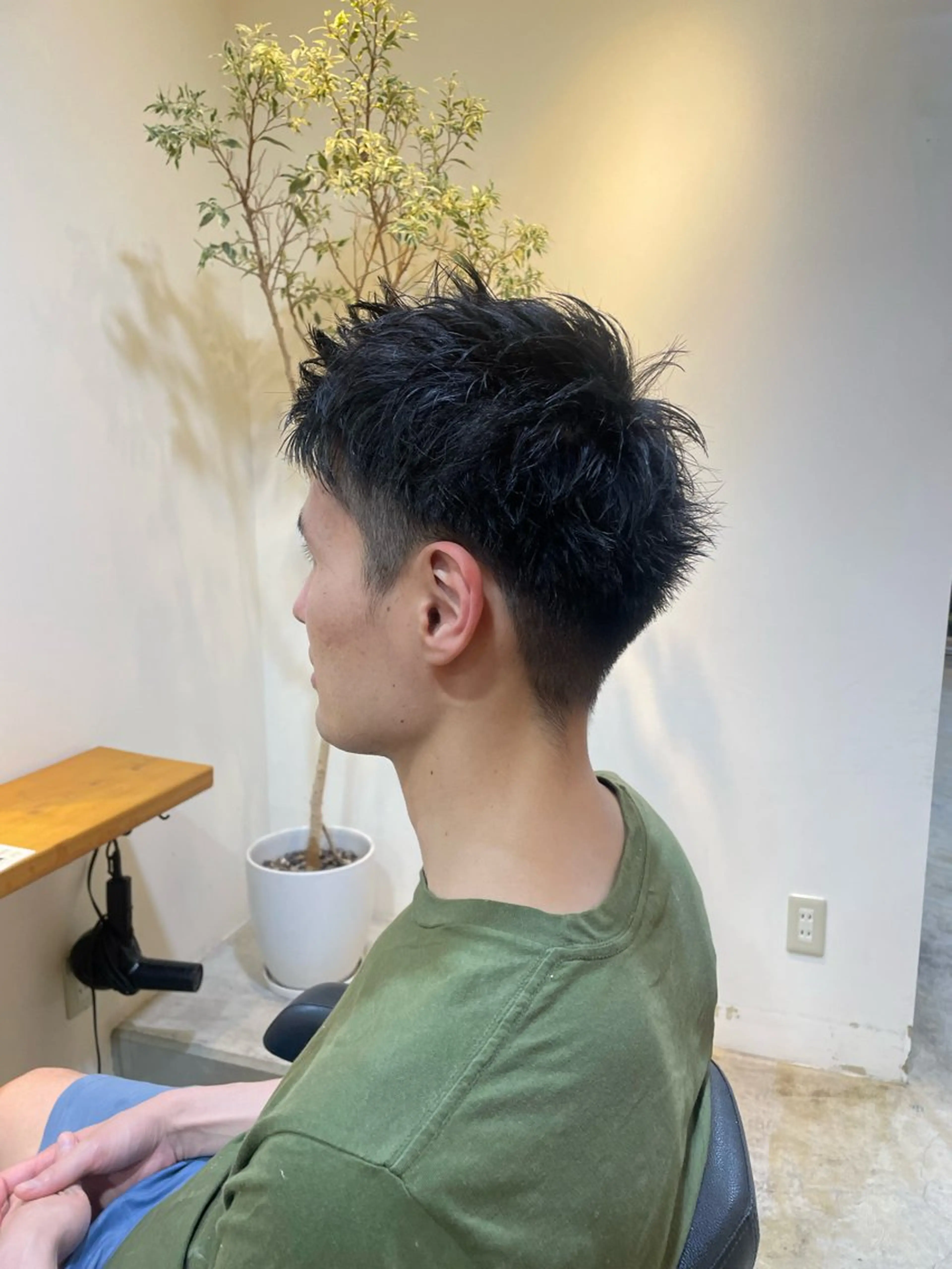 ショート パーマ メンズ 韓国ヘア/wカラー レイヤー/RIN🎀のヘアスタイル