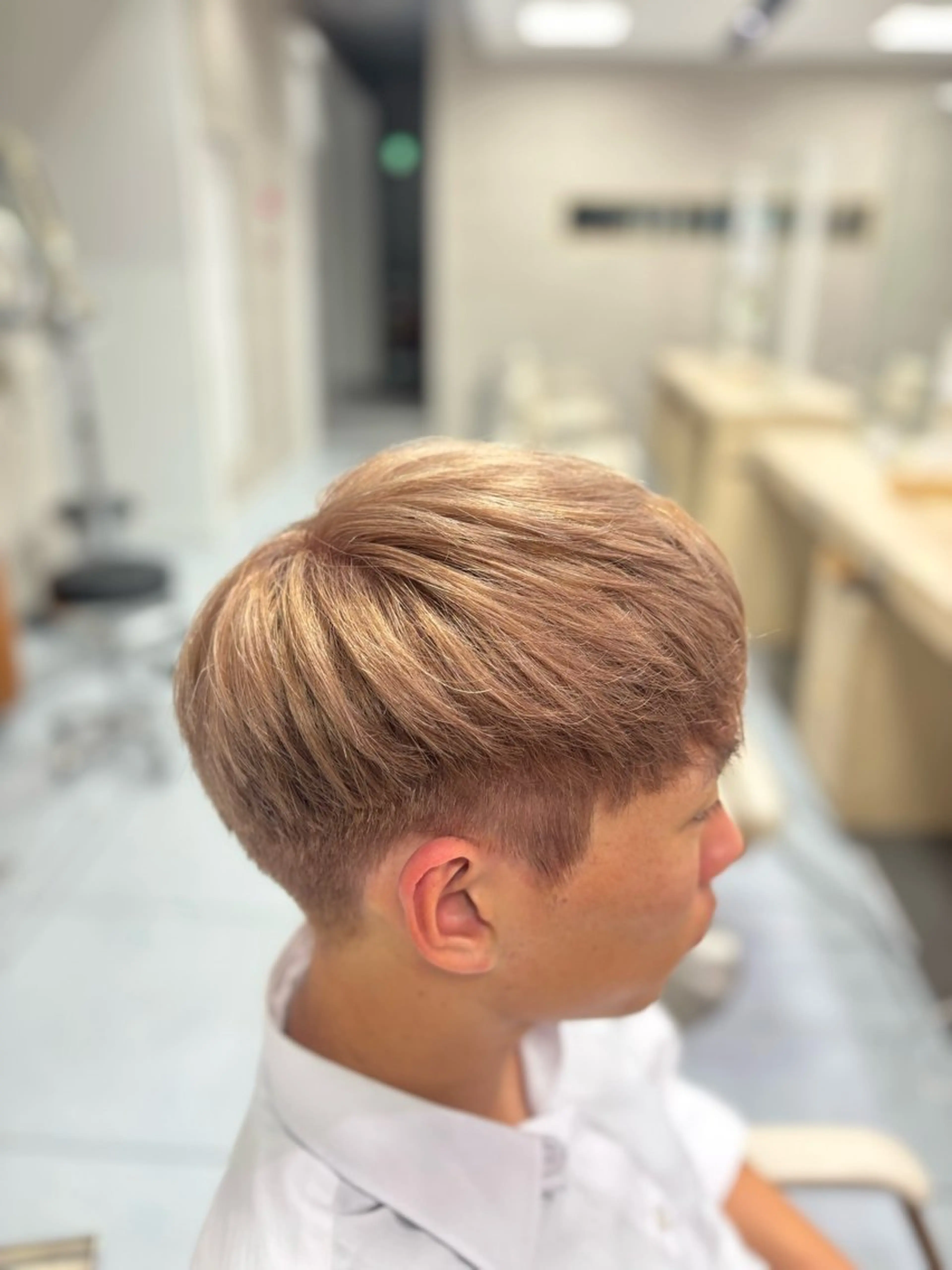 ショート カラー メンズ ヘアカラー メンズ特化韓国風 パーマスタイル/りんのヘアスタイル