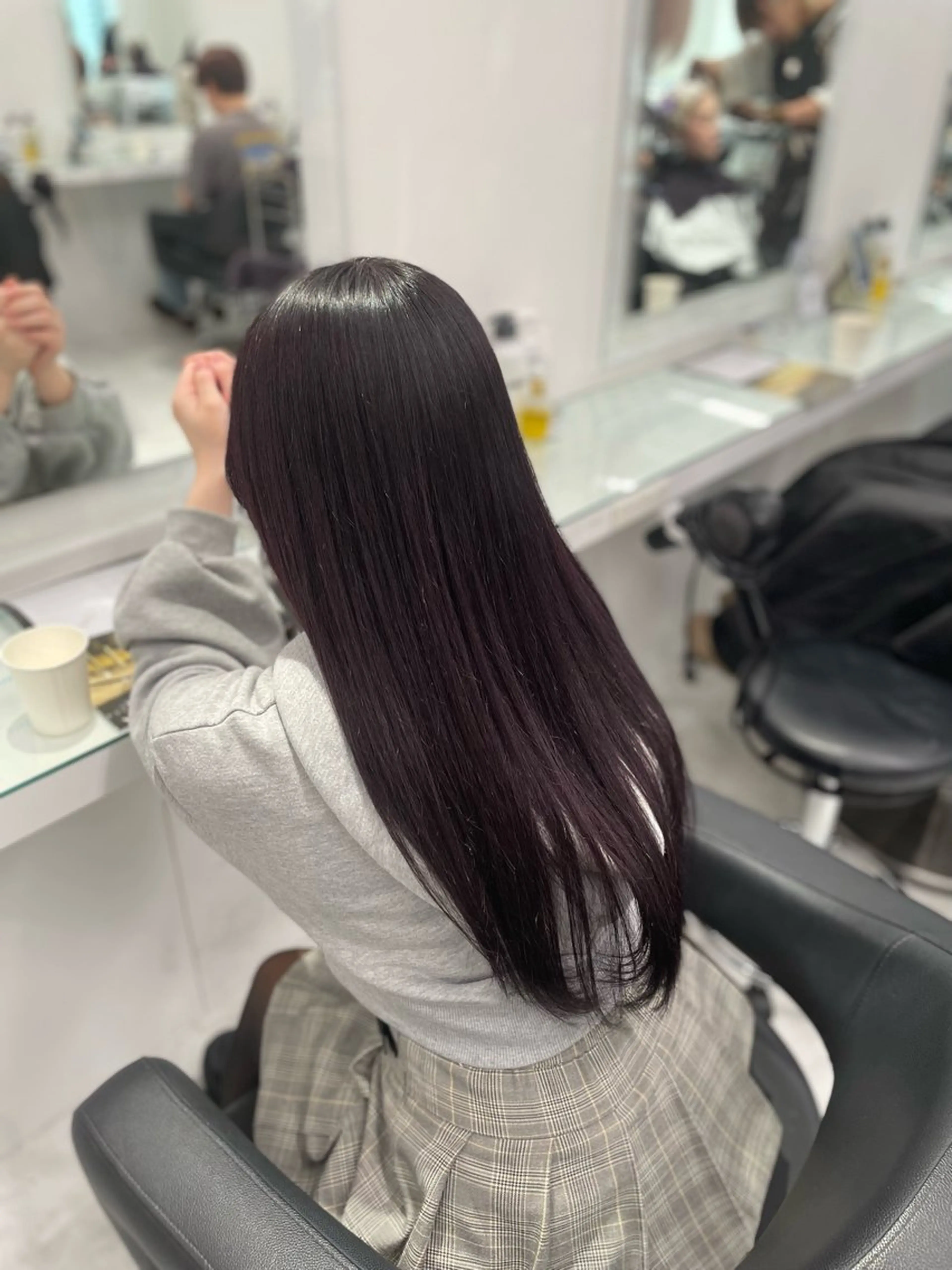 ロング トリートメント ヘアカラー トリートメント 🥀艶カラー/ 中韓mix/うた🥀のヘアスタイル