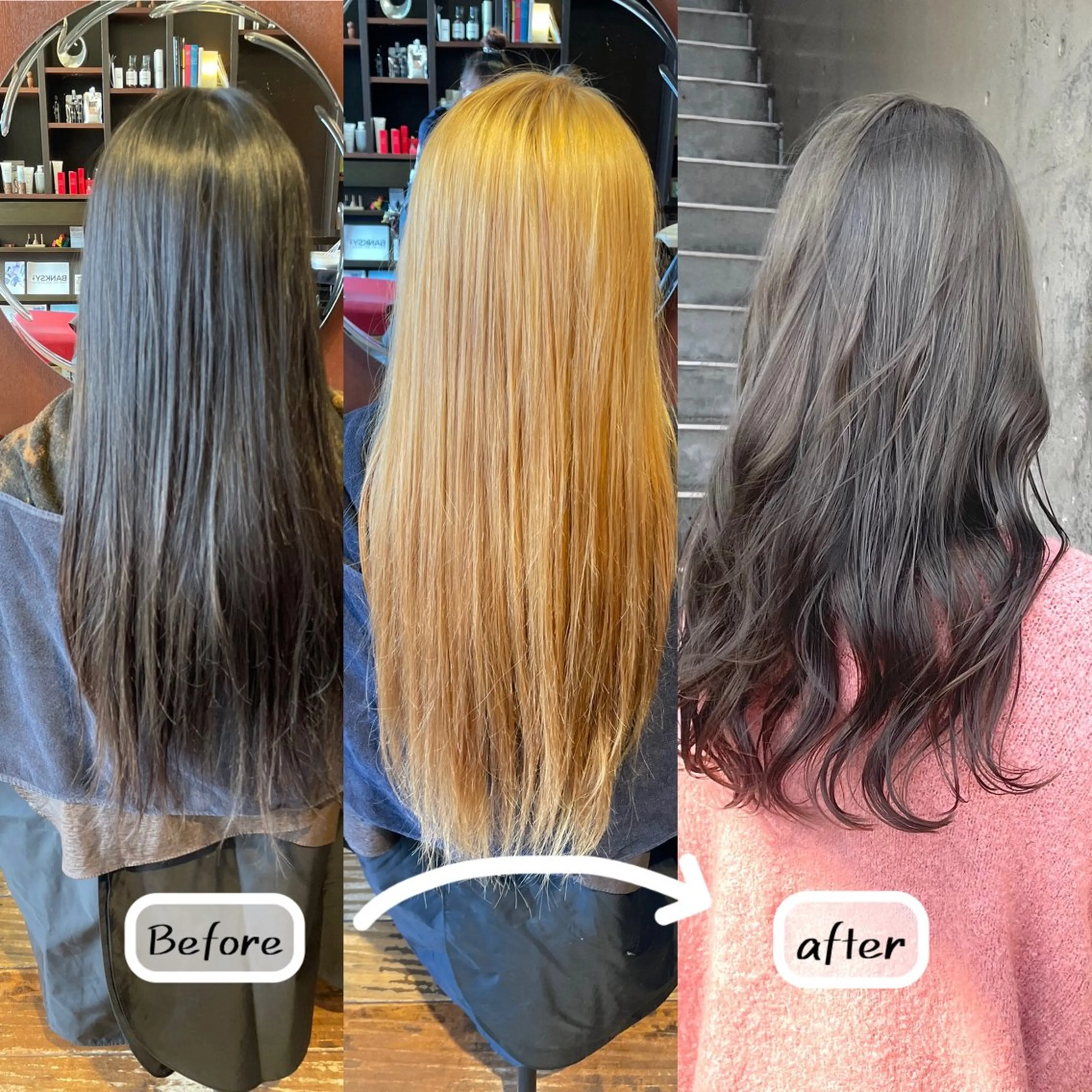 ロング カラー 日高 香織のヘアスタイル