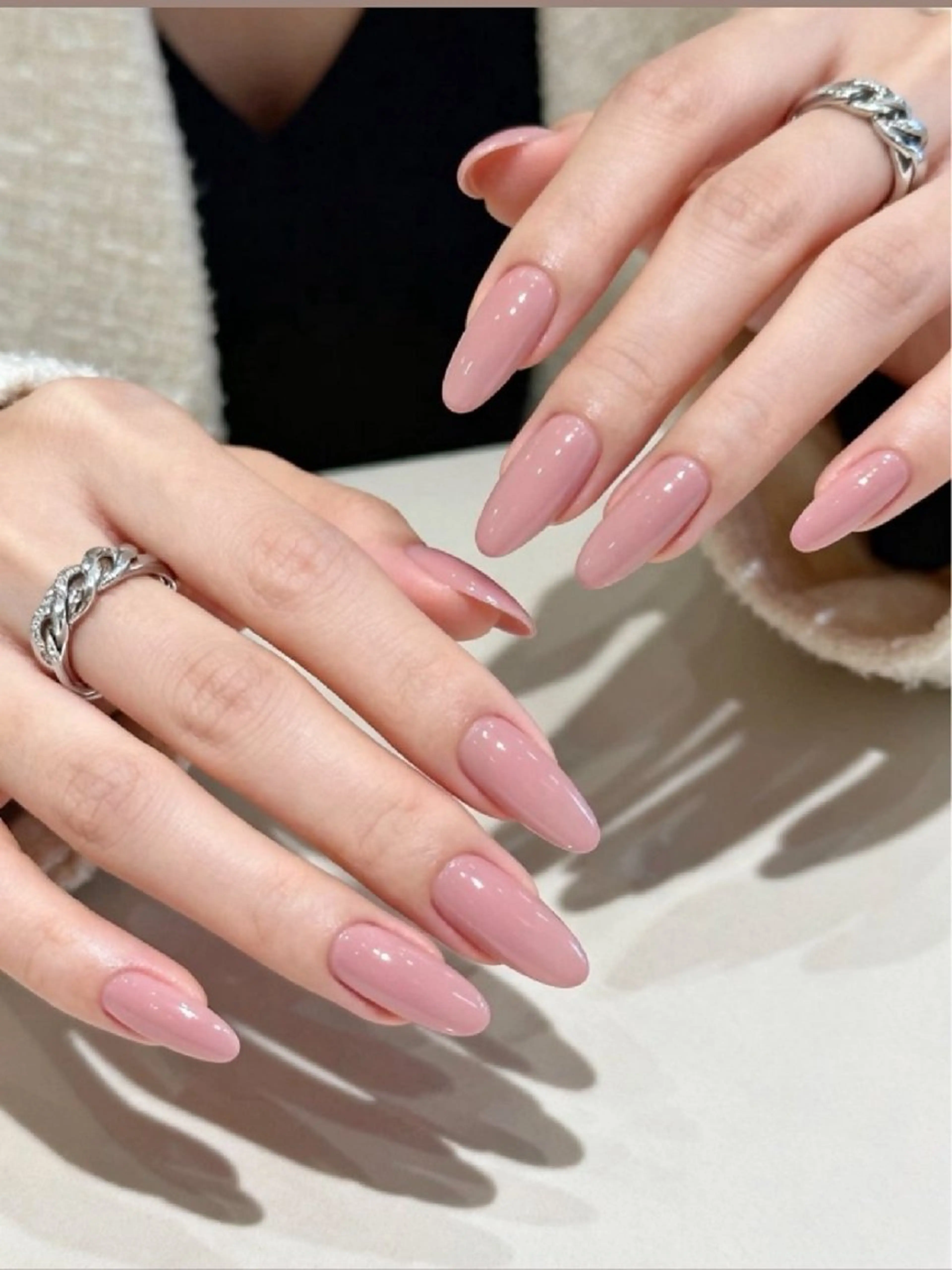 ネイル チークネイル フットネイル フレンチネイル ジェルネイル ガラスフレンチ ハンドネイル ル ナのネイルデザイン