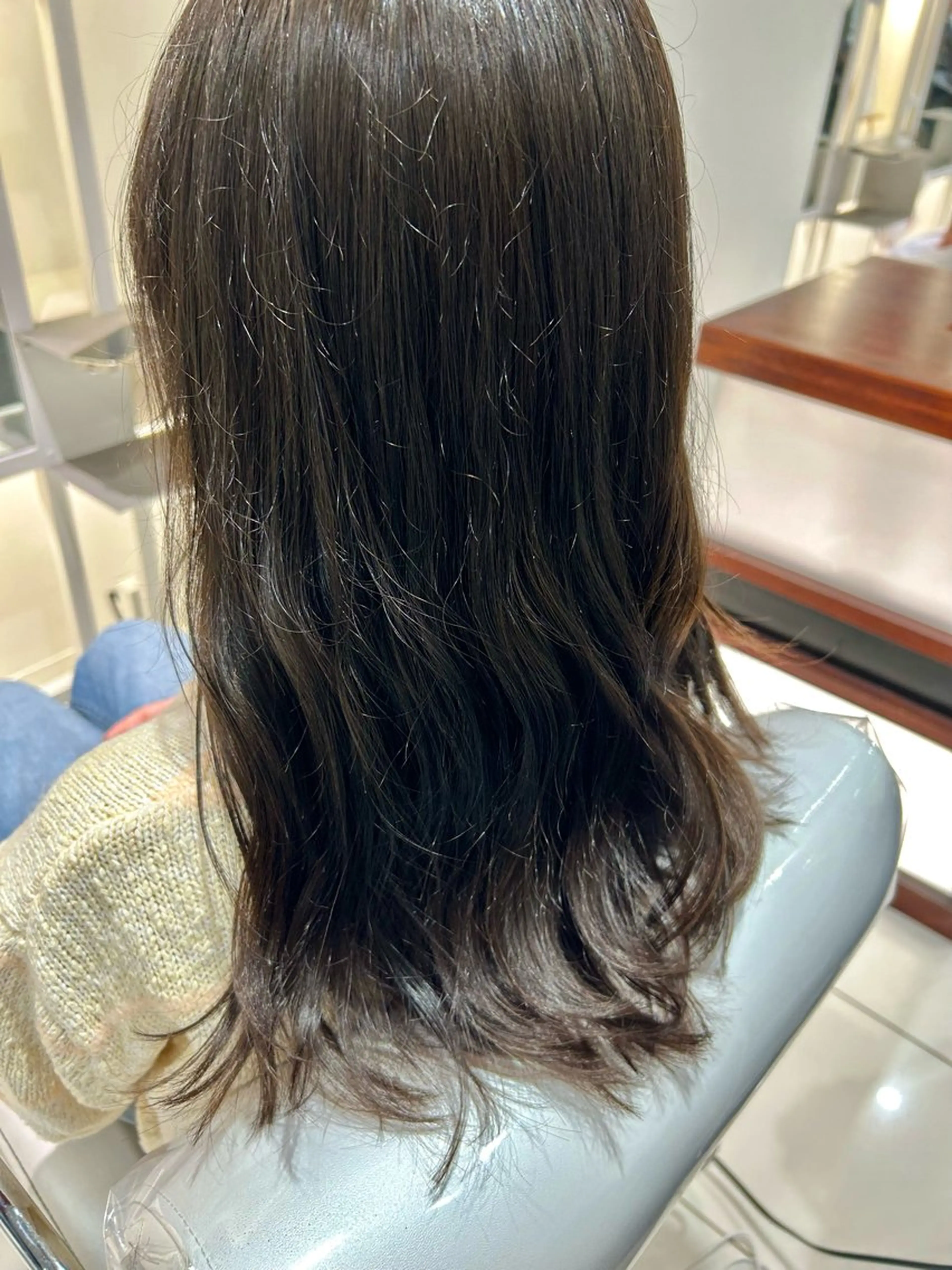 ロング カラー 透明感カラー イルミナカラー カット ヘアカラー オオタ ユイナ🌈のヘアスタイル