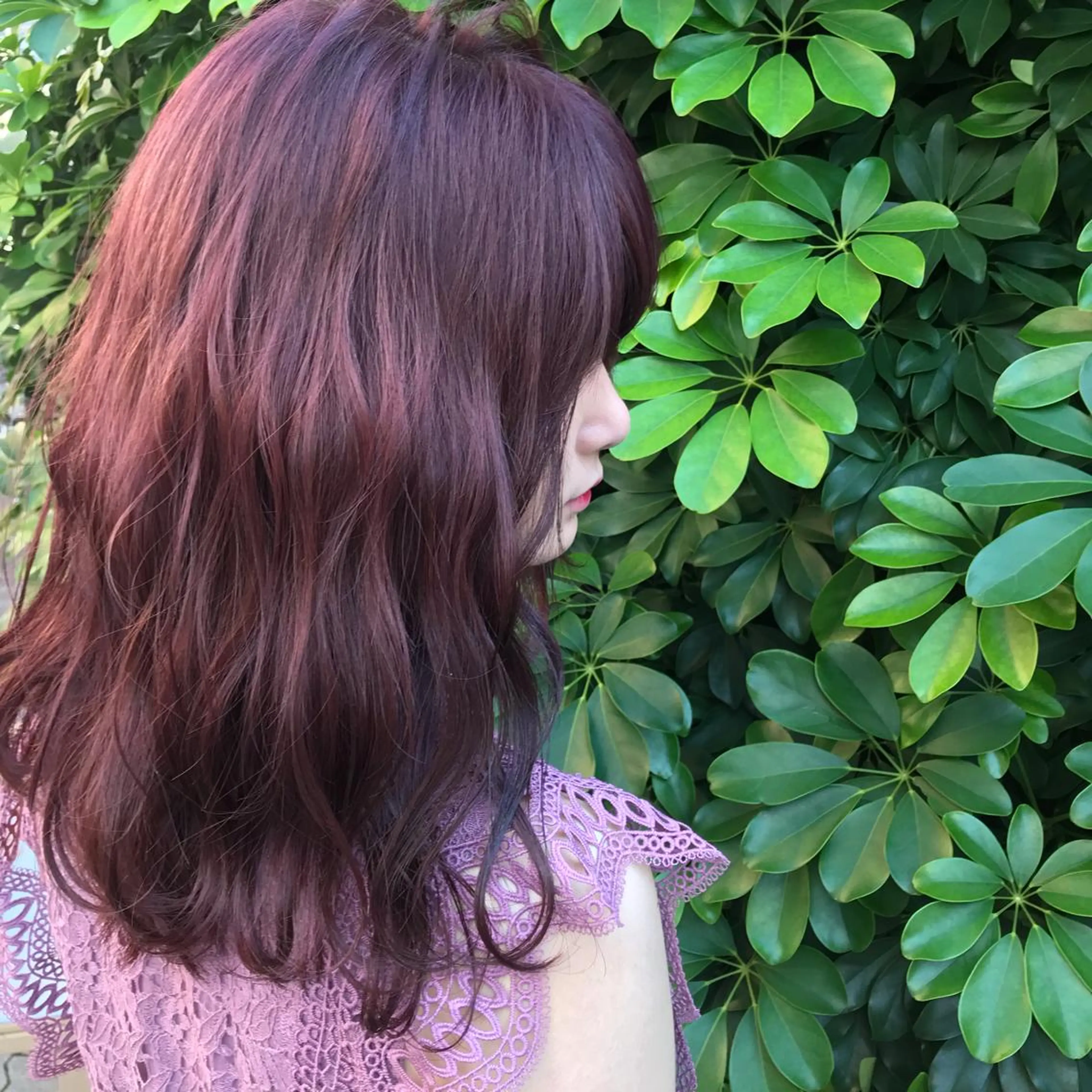 セミロング カラー LUXBE LUCE ひなののヘアスタイル