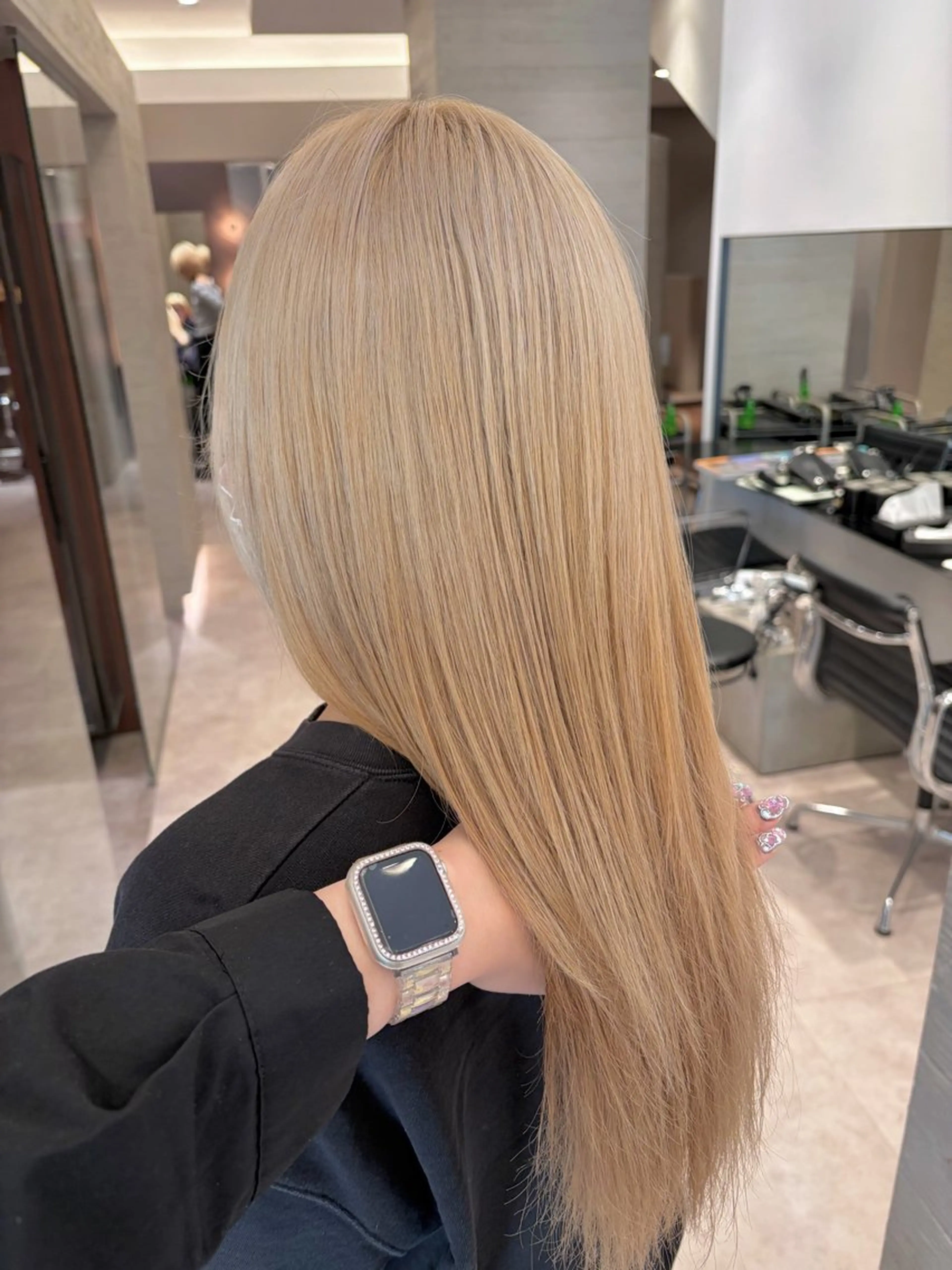 ロング カラー パーマ ヘアアレンジ メンズ .⋆⟡💖 Marin💖⟡⋆.のヘアスタイル