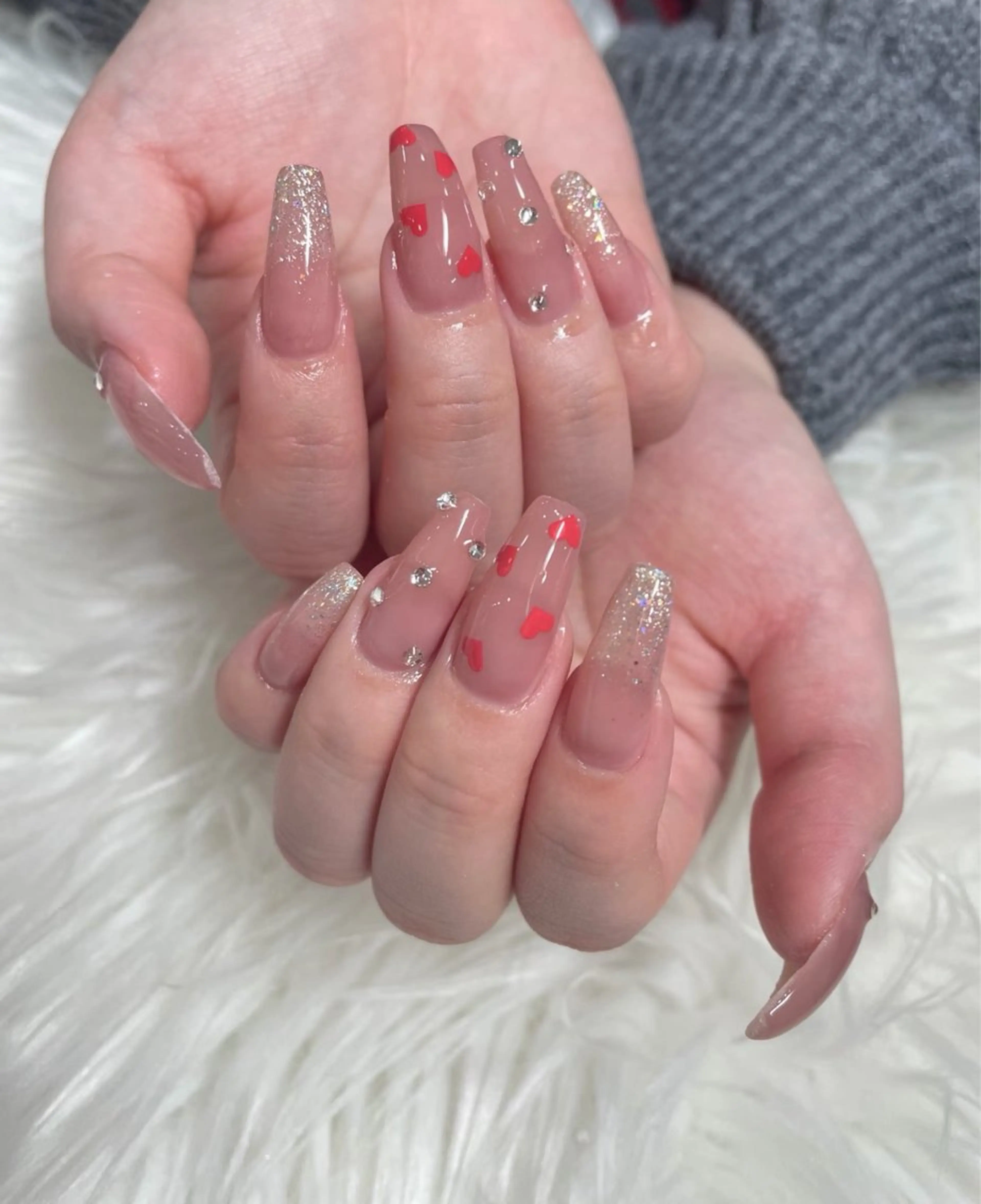 ネイル フレンチネイル 韓国ネイル マグネットネイル ニュアンスネイル オフィスネイル チョウ Rachaelのネイルデザイン