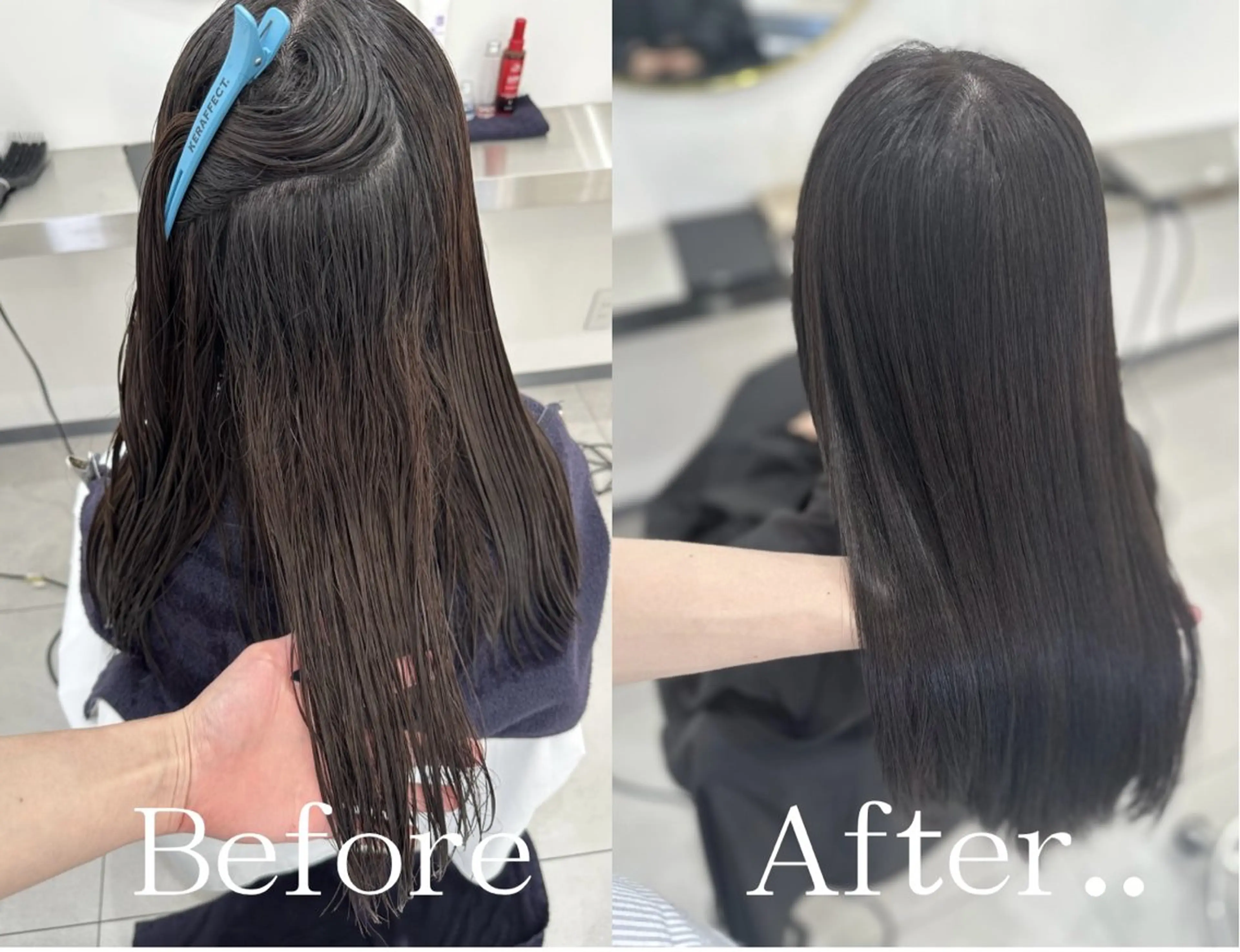 ロング カット 縮毛矯正 トリートメント oyama /髪質改善🌻のヘアスタイル