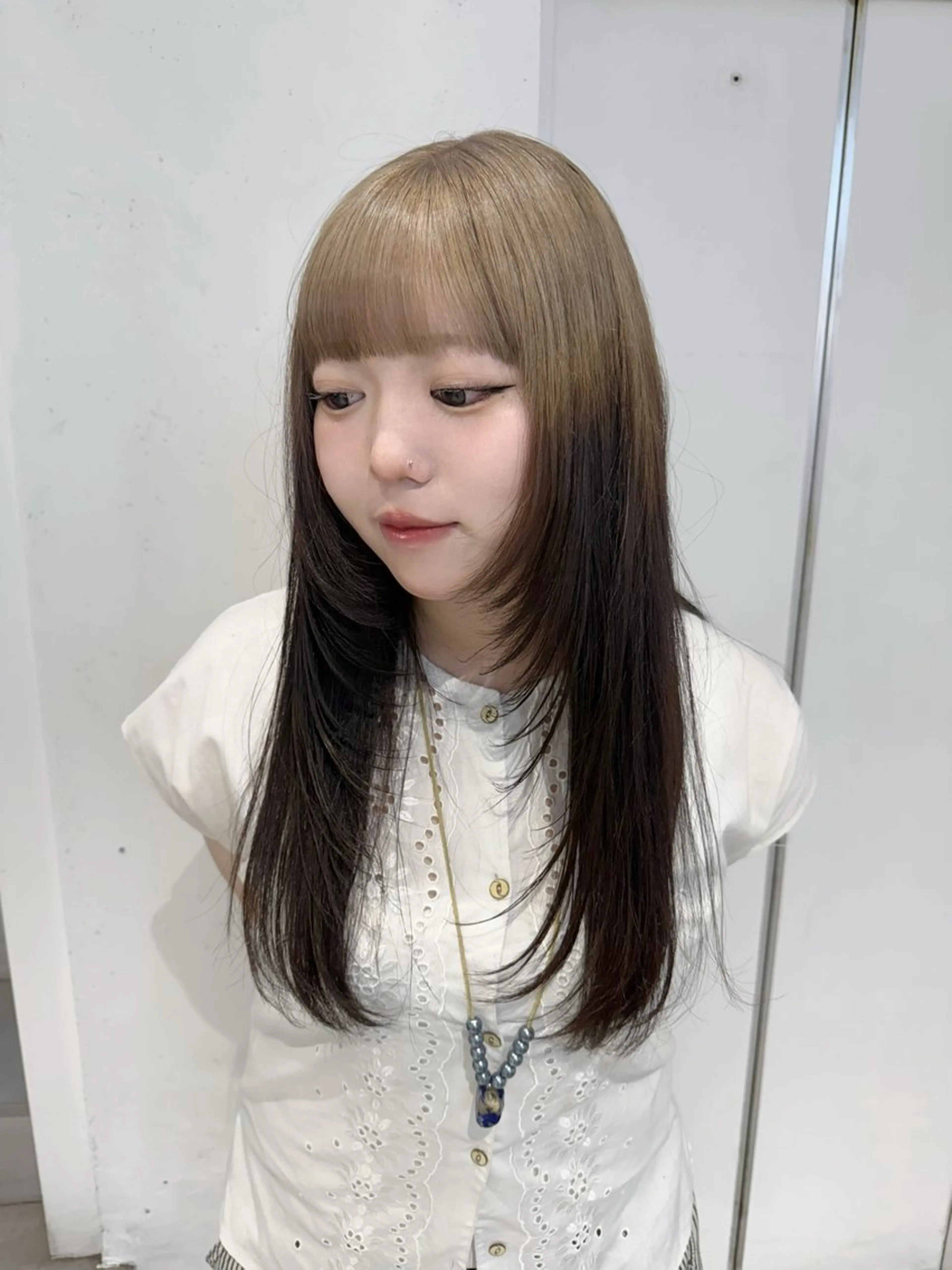 ミディアム カラー ハイトーン/デザイン 🪐·˚⌖MIHOのヘアスタイル