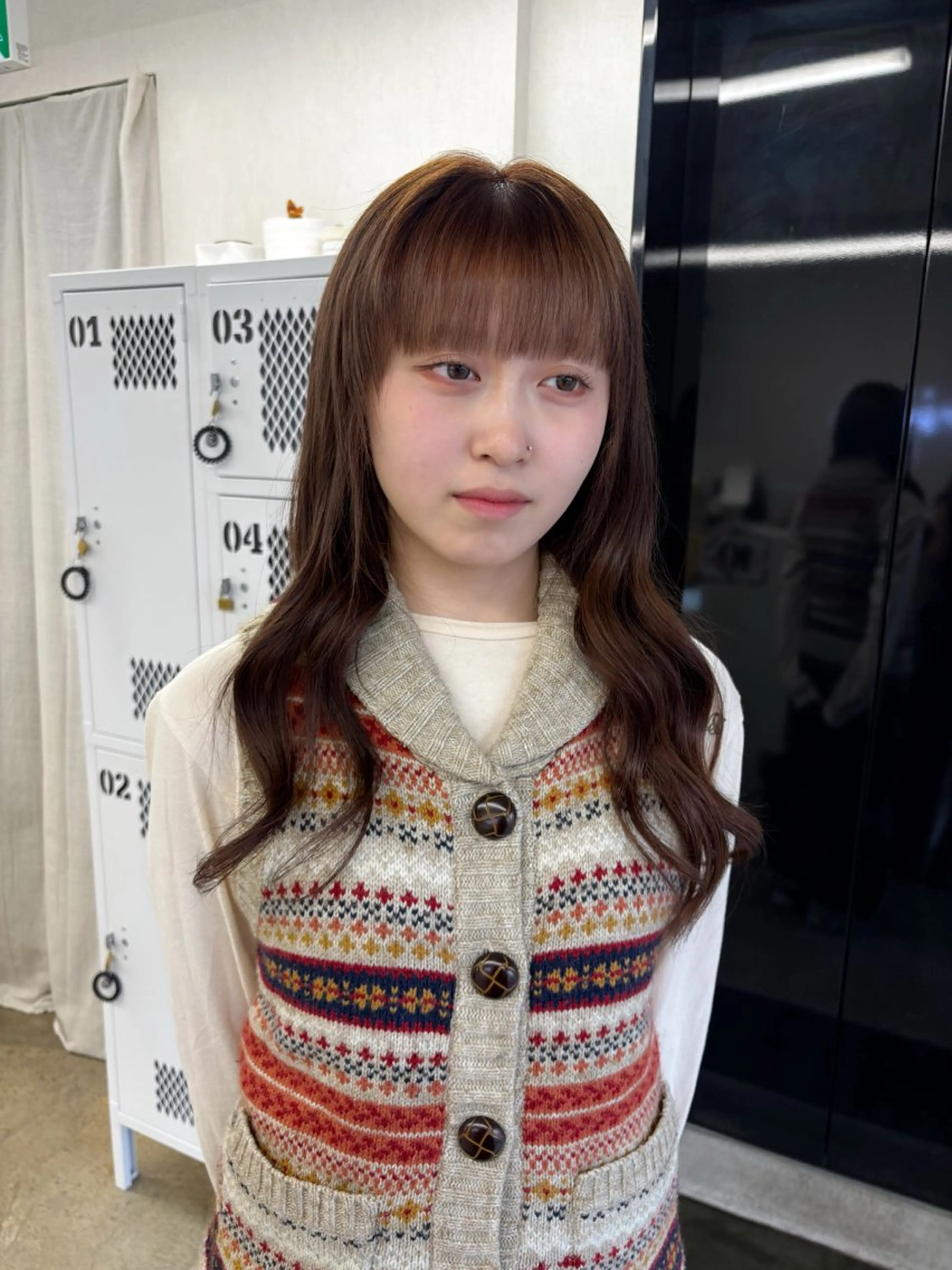 ロング カラー カット ヘアカラー Kiji kannaのヘアスタイル