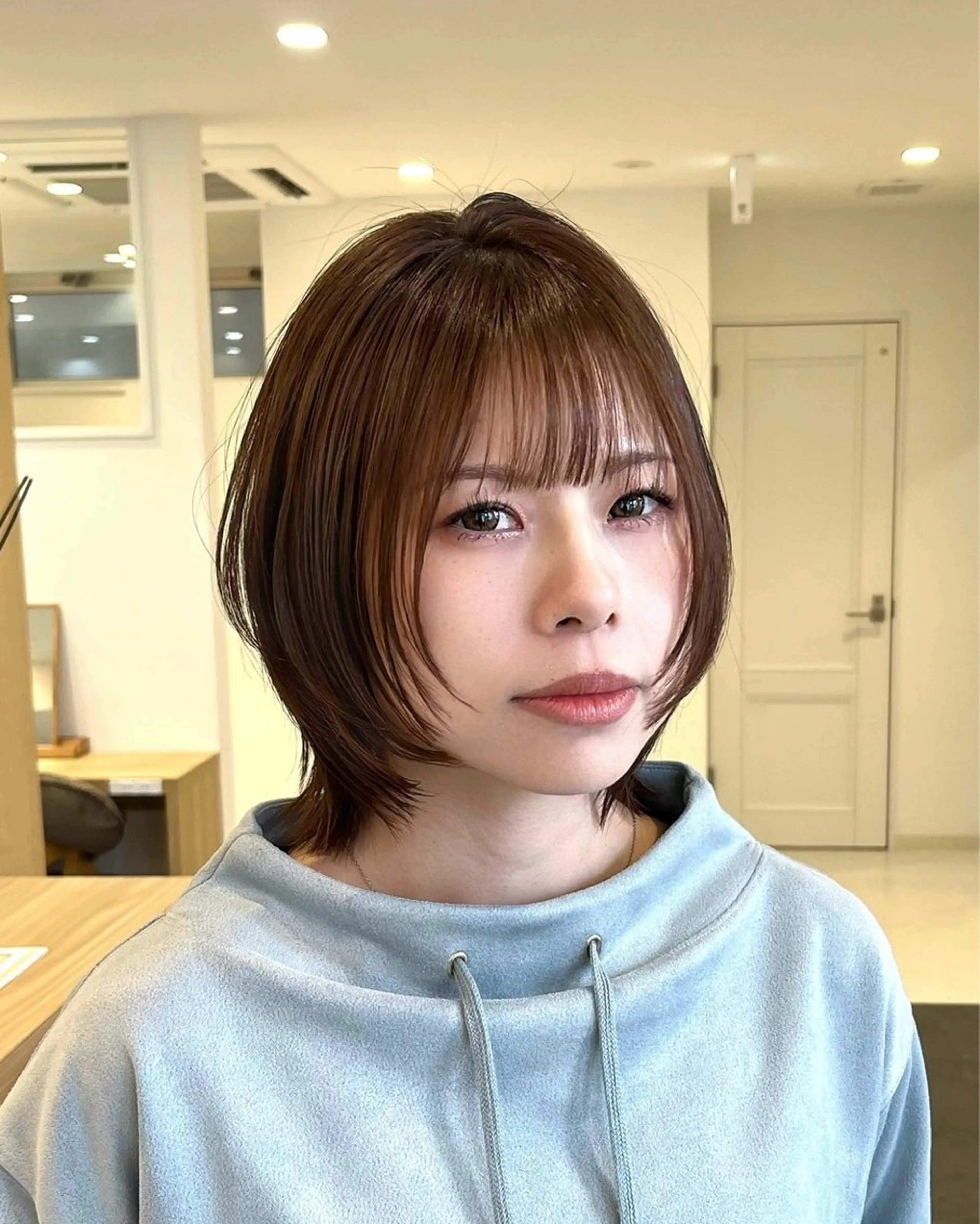 ミディアム カラー MIZUKI🫧ྀི 韓国ヘアAFLOATのヘアスタイル