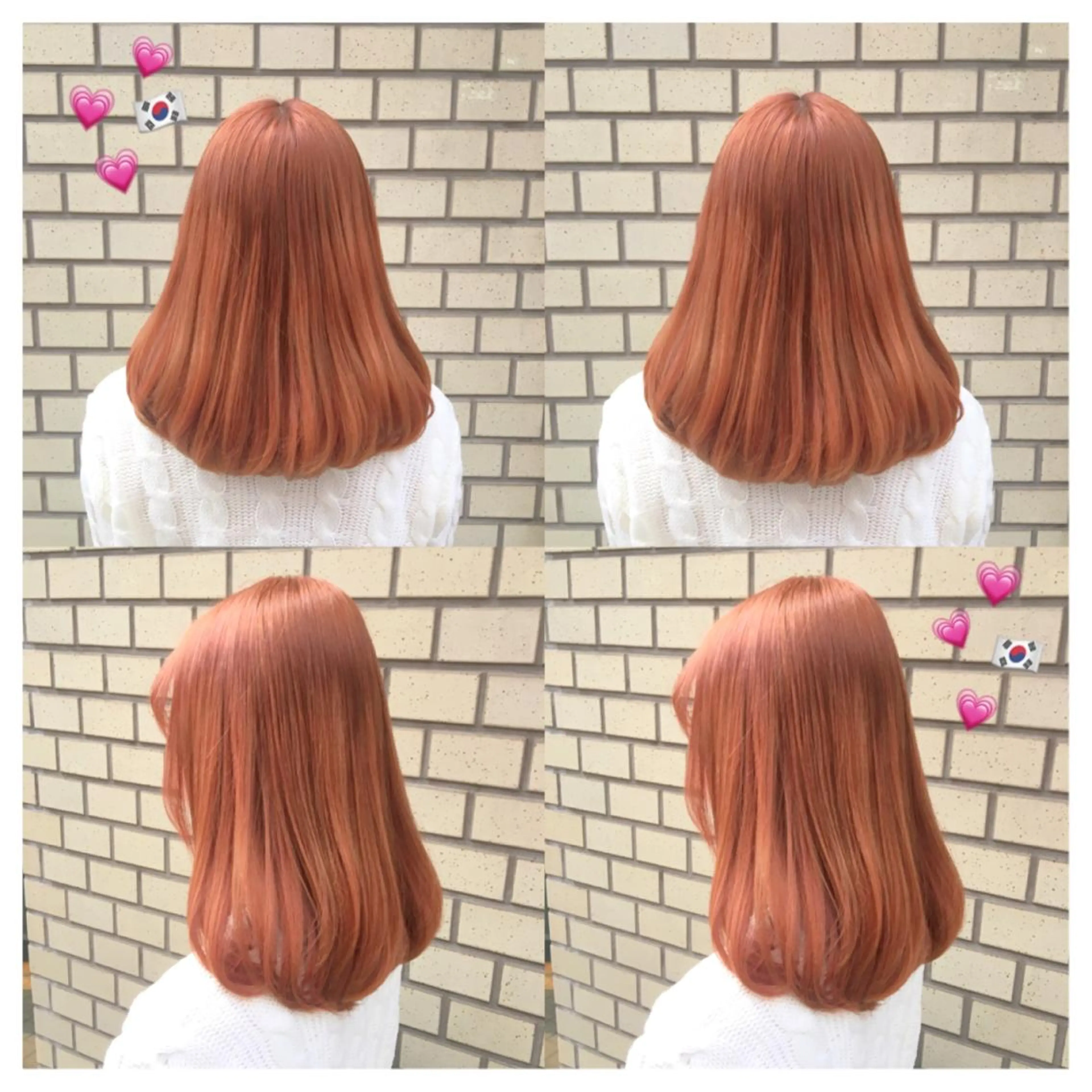 ミディアム カラー ブリーチ ハイトーンカラー タンバルモリ 韓国ヘア得意❤︎森澤 悠佳のヘアスタイル