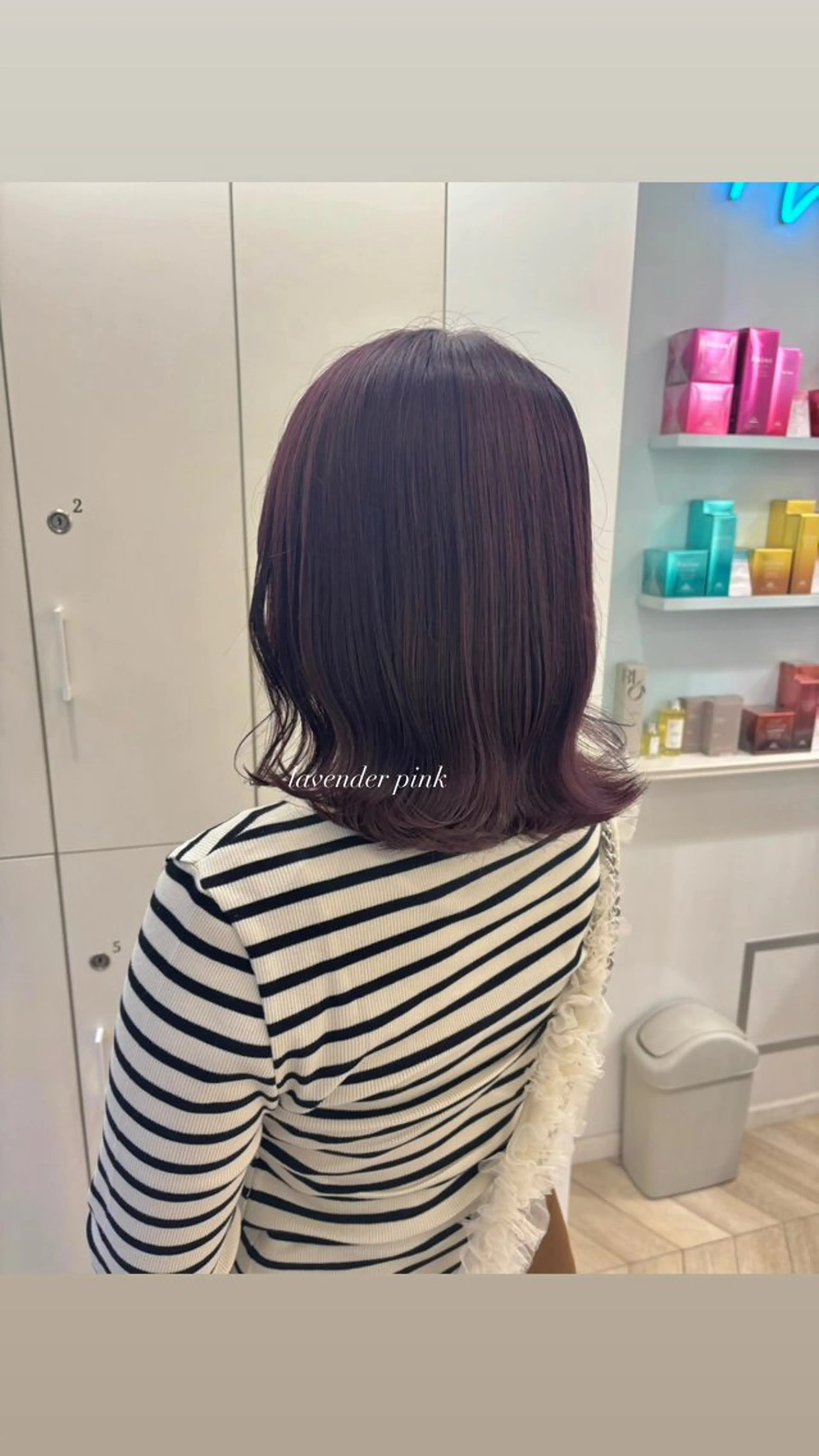 ミディアム ヘアカラー ParveMix 宮﨑 梨里のヘアスタイル