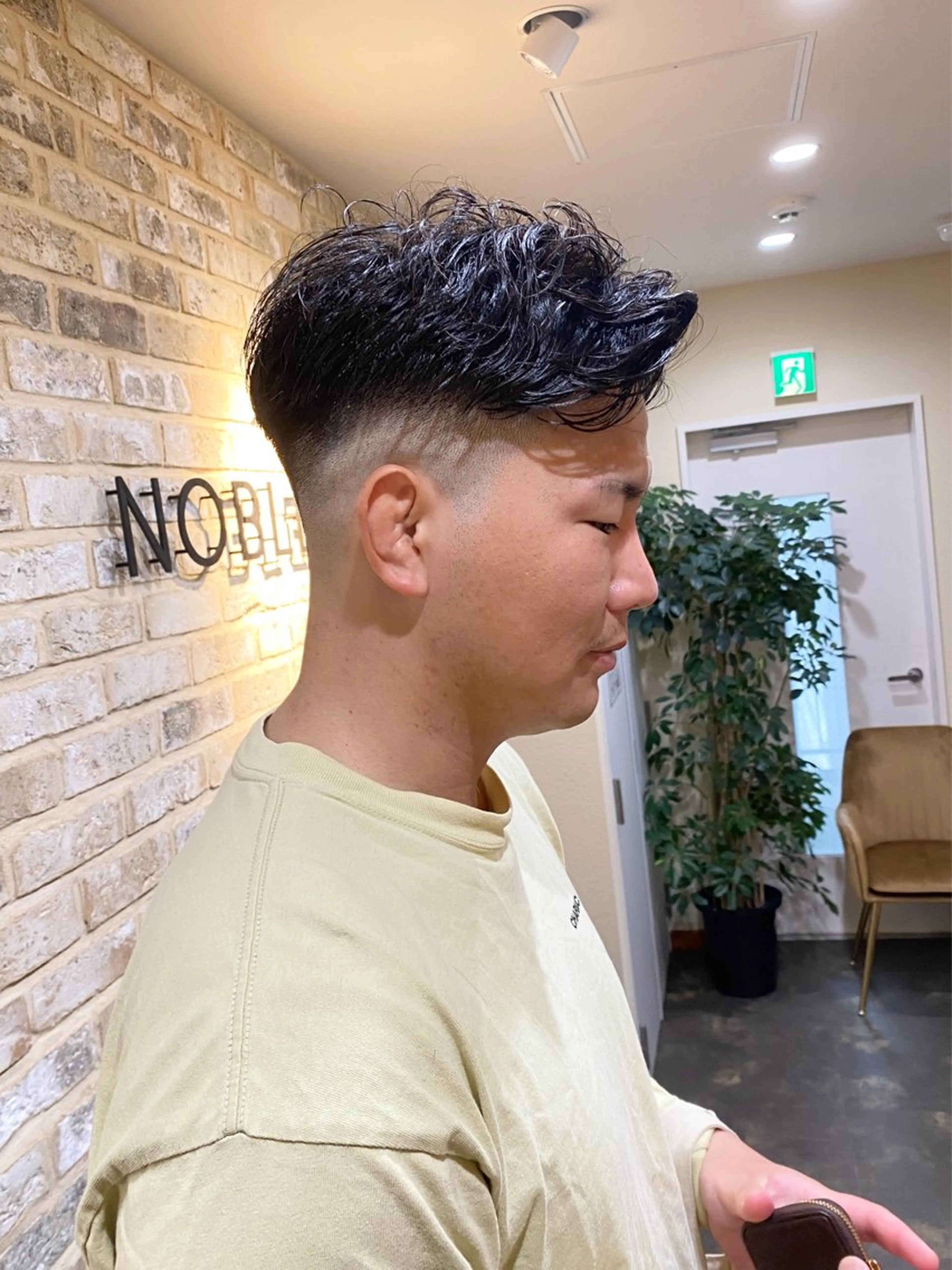 ショート メンズ フェードカット ボブ/髪質改善/ レイヤー/池澤慎人のヘアスタイル