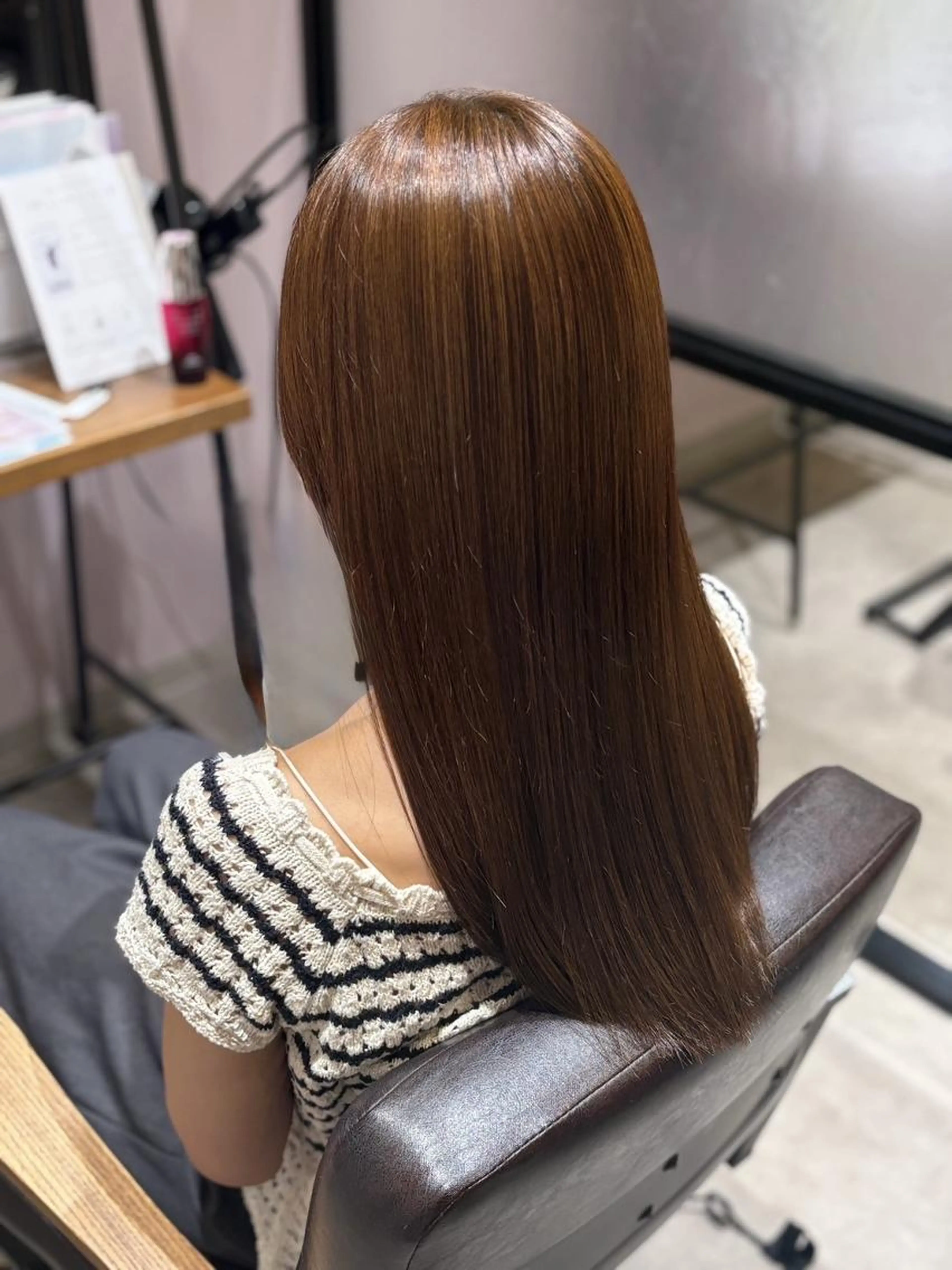 ヘアカラー＋髪質改善トリートメントの写真