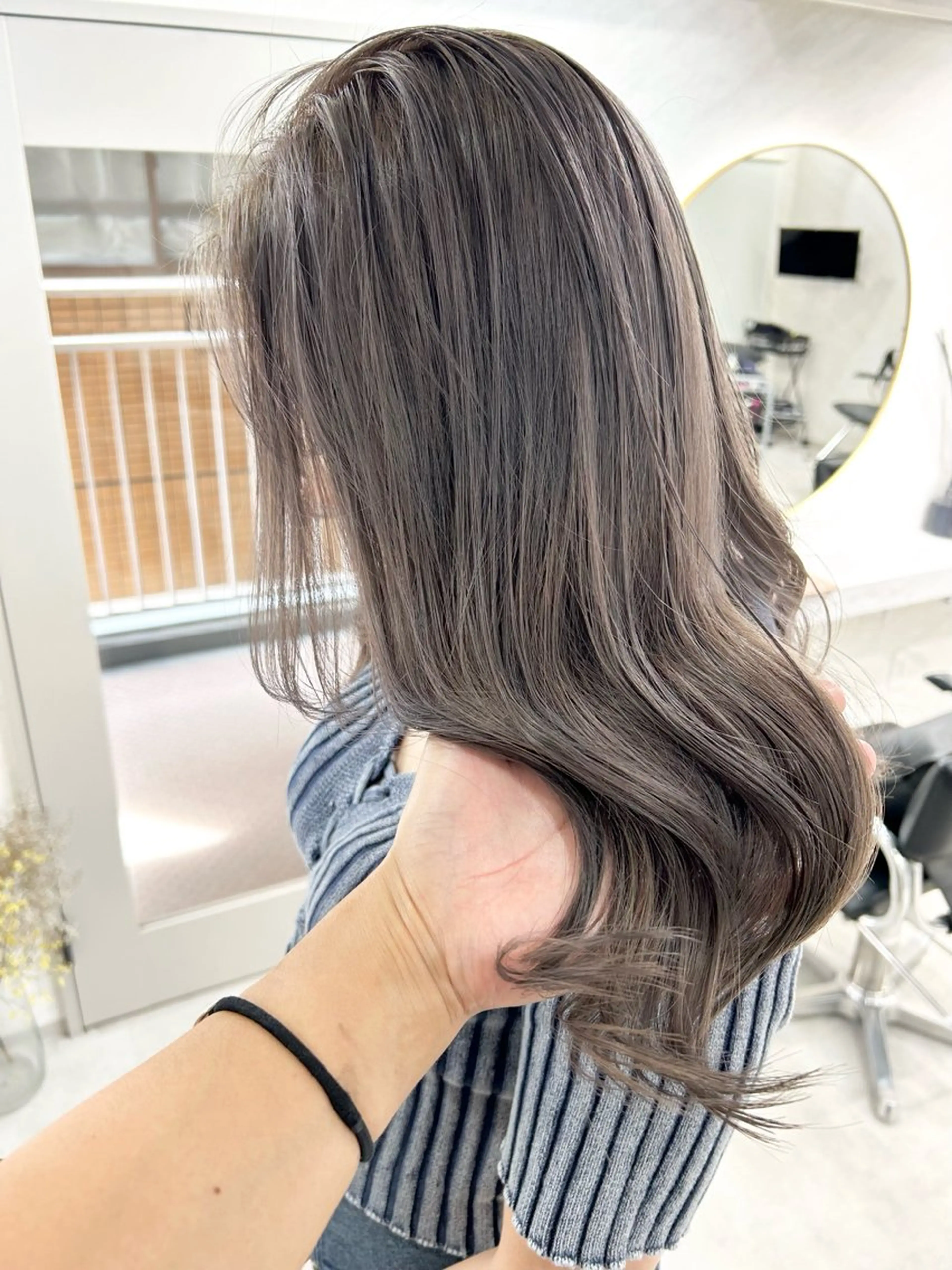 ロング カラー ヘアカラー トリートメント 髪質改善will hairdesignのヘアスタイル