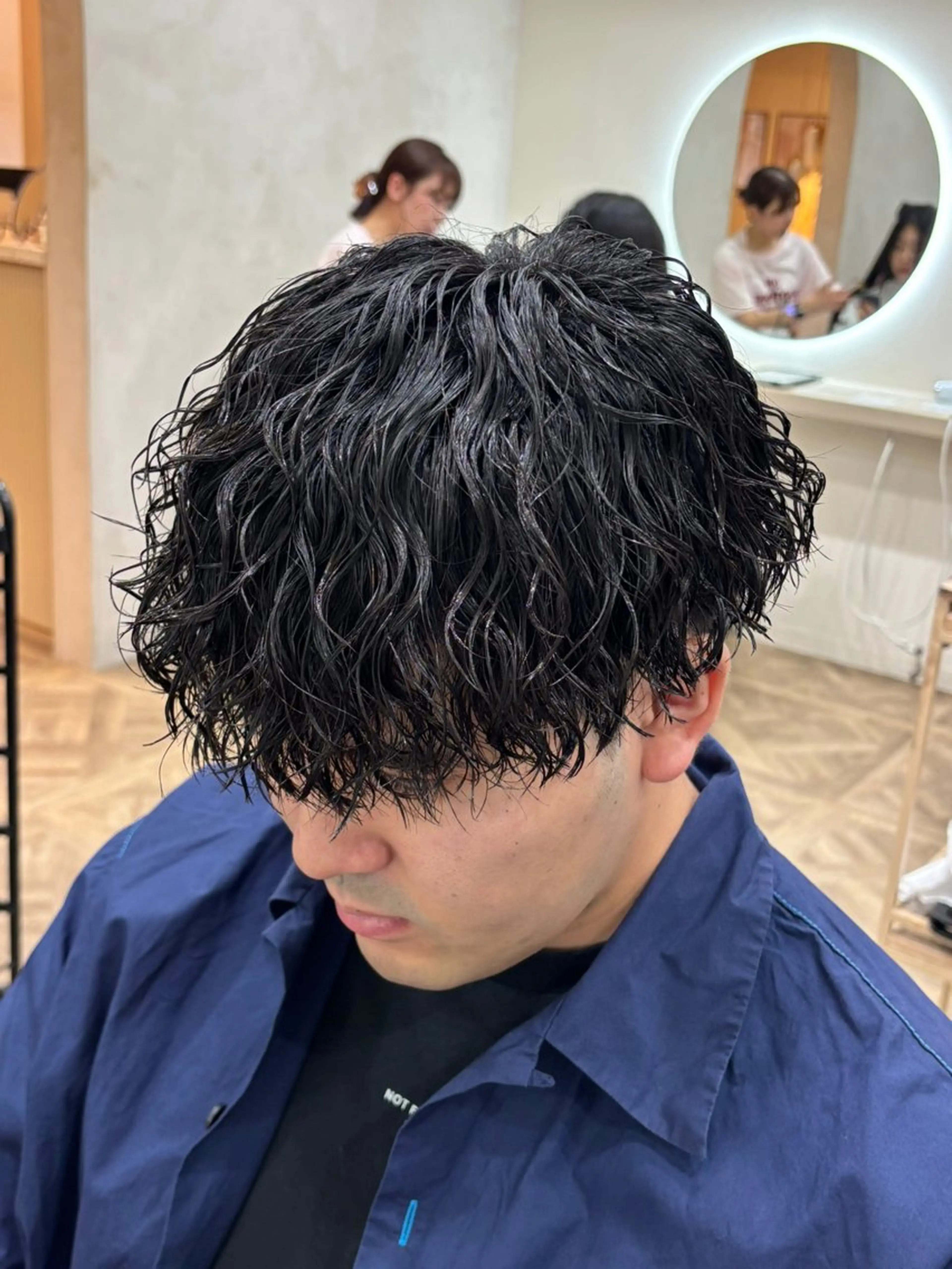 ショート パーマ メンズ カット パーマ トリートメント パーマ職人DAIKI ツイスパ/波巻きのヘアスタイル