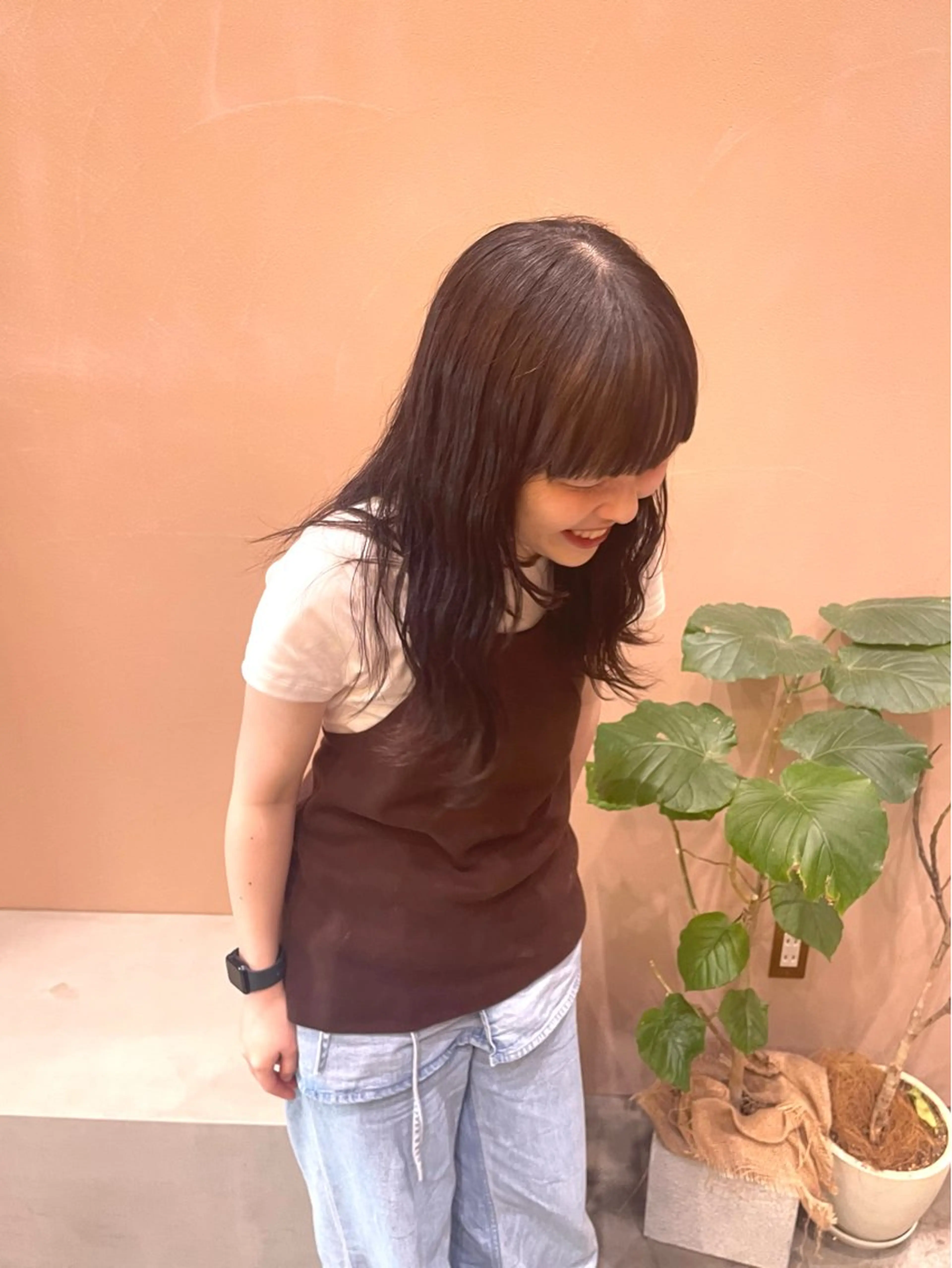 セミロング カラー ヘアアレンジ 自然と惹かれる🪷 艶カラー/茉優♩のヘアスタイル