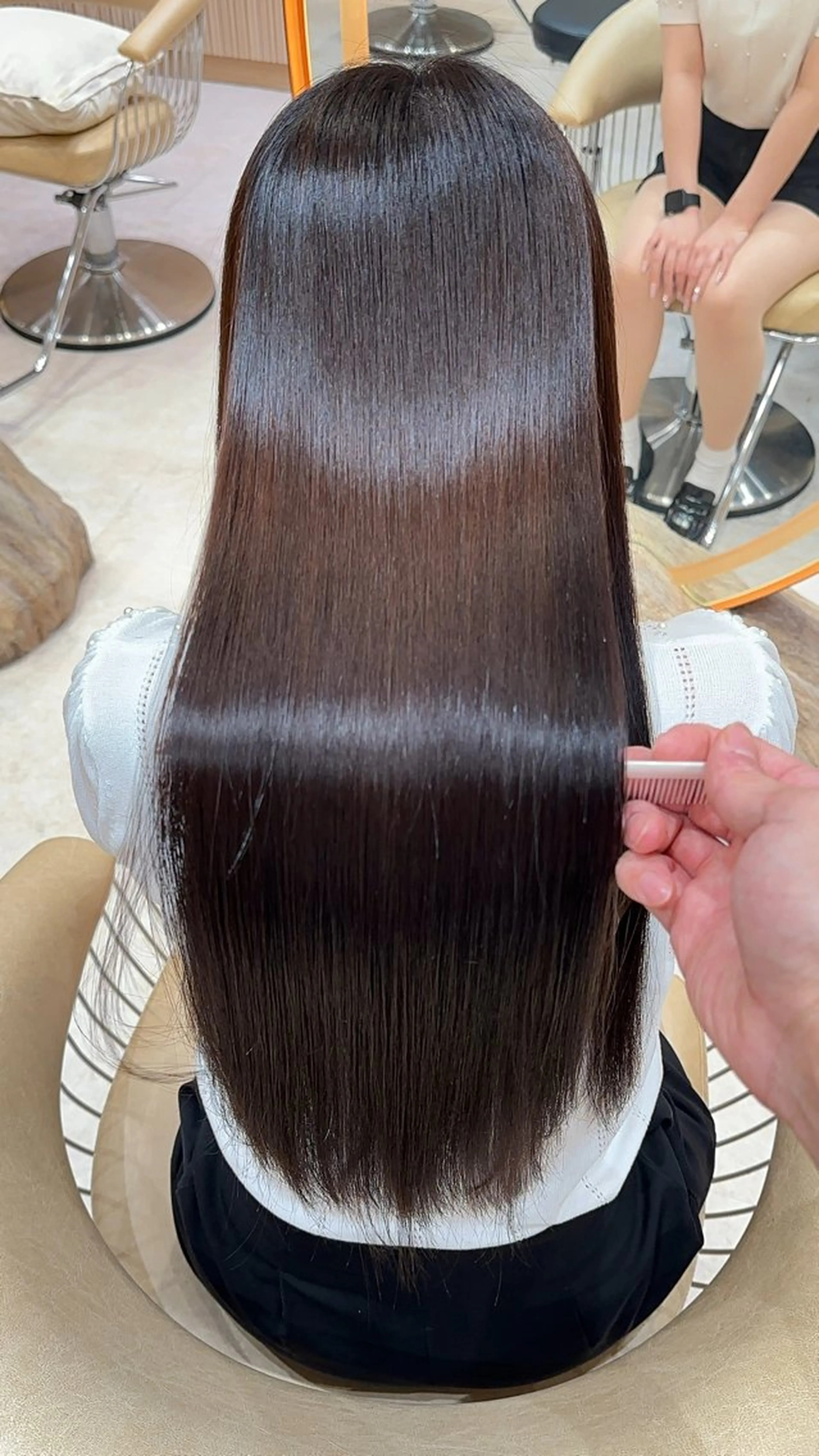 セミロング カラー カット ヘアカラー 縮毛矯正 縮毛矯正✨🫧 レイヤー川村利幸のヘアスタイル