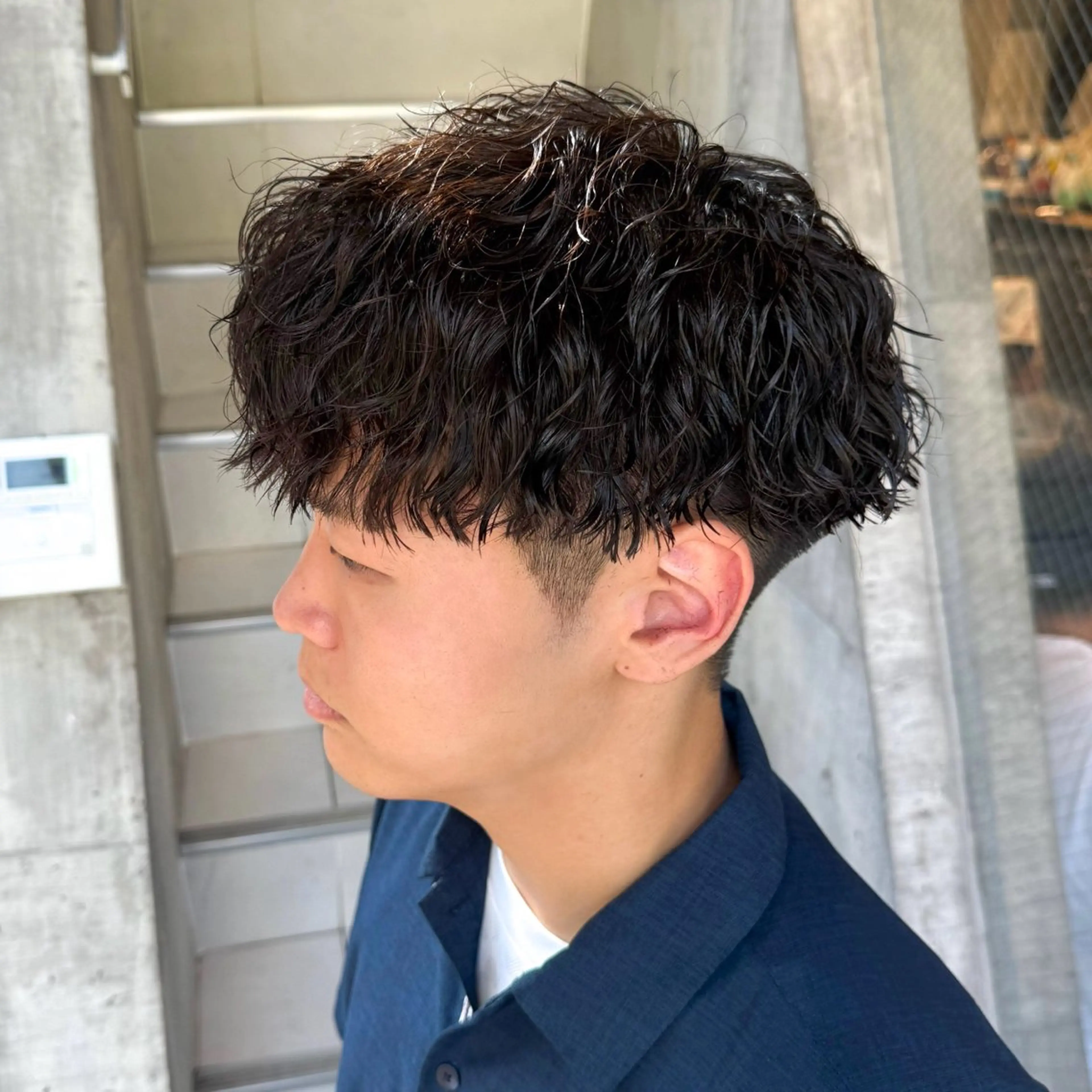 パーマ メンズ カット パーマ トリートメント ツイスパ/メンズ パーマ/歩夢のヘアスタイル