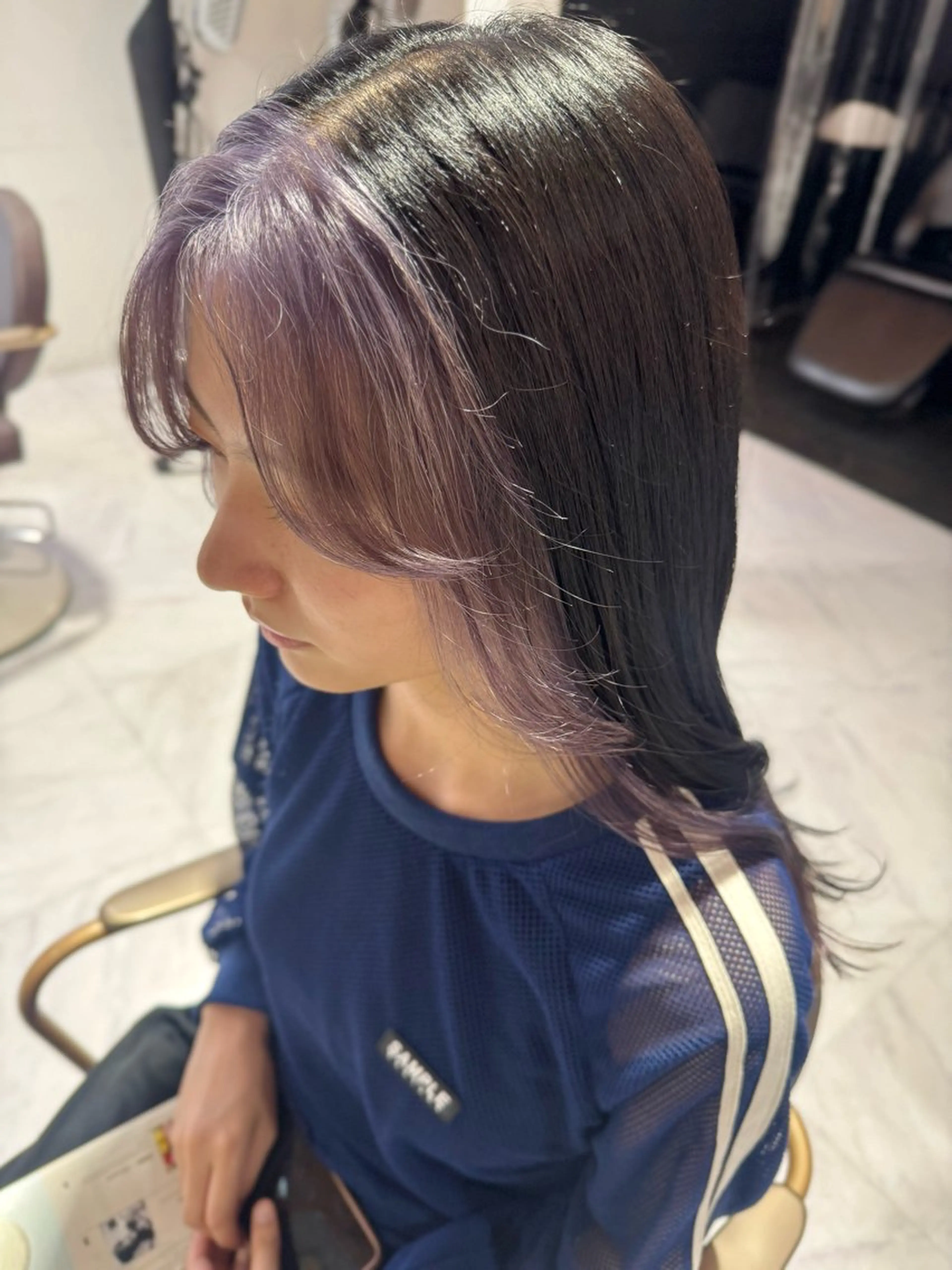 ロング カラー カット ヘアカラー トリートメント 小谷野 真優のヘアスタイル