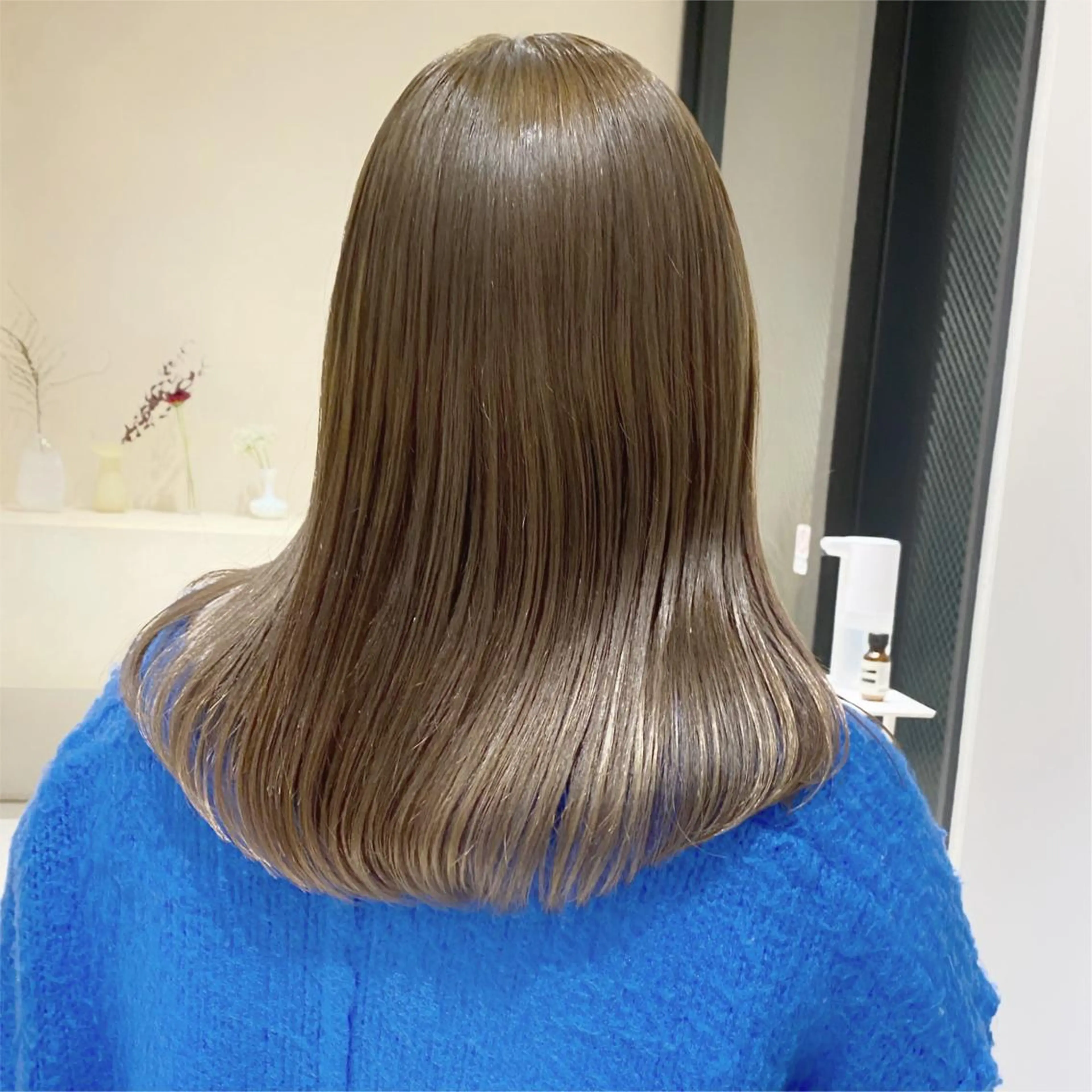 セミロング カラー ボブ/ミニボブ 透明感カラーkadoのヘアスタイル