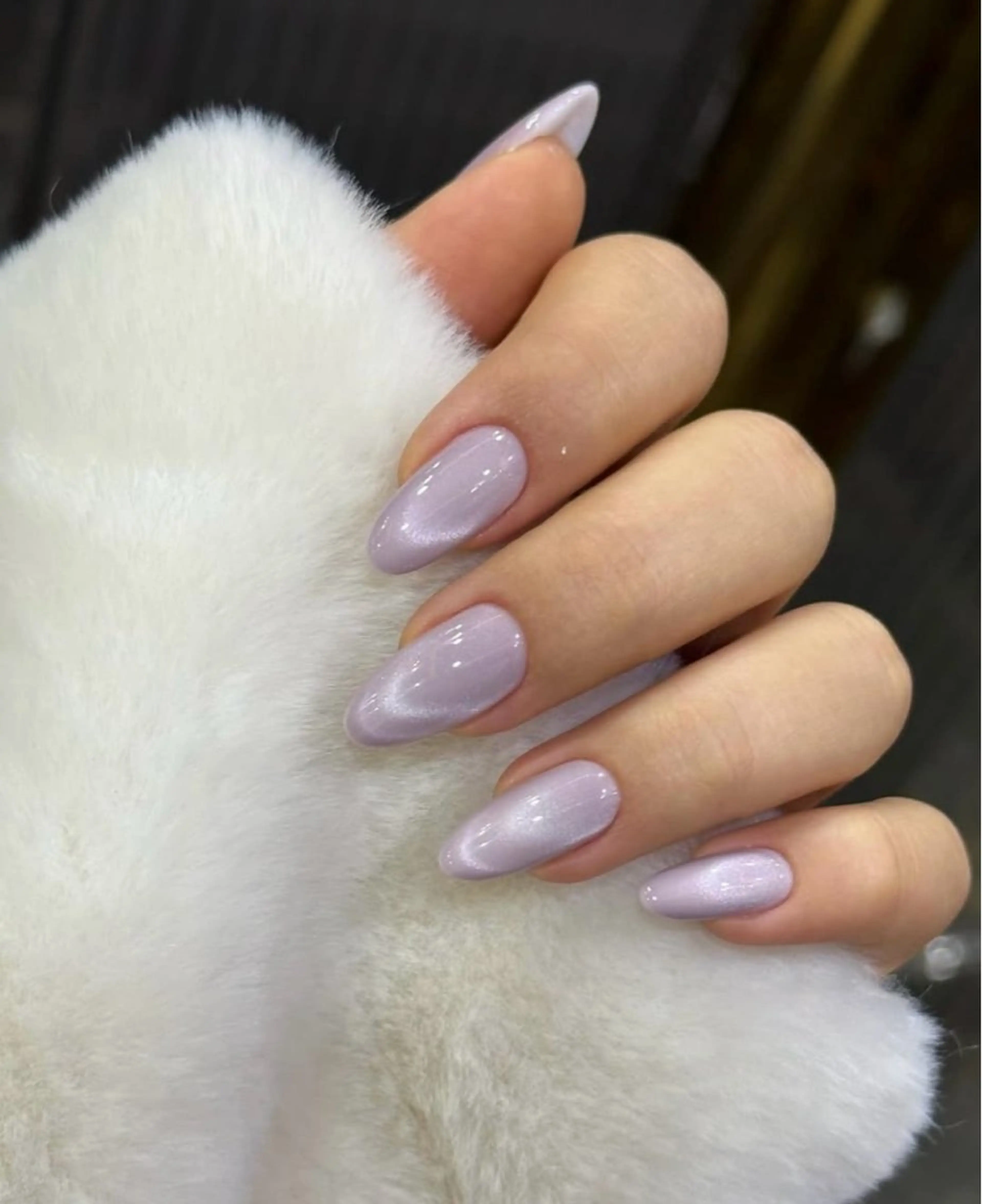 ネイル フレンチネイル マグネットネイル マグネットフレンチ ハンドネイル JISOO ANA.CHUOのネイルデザイン