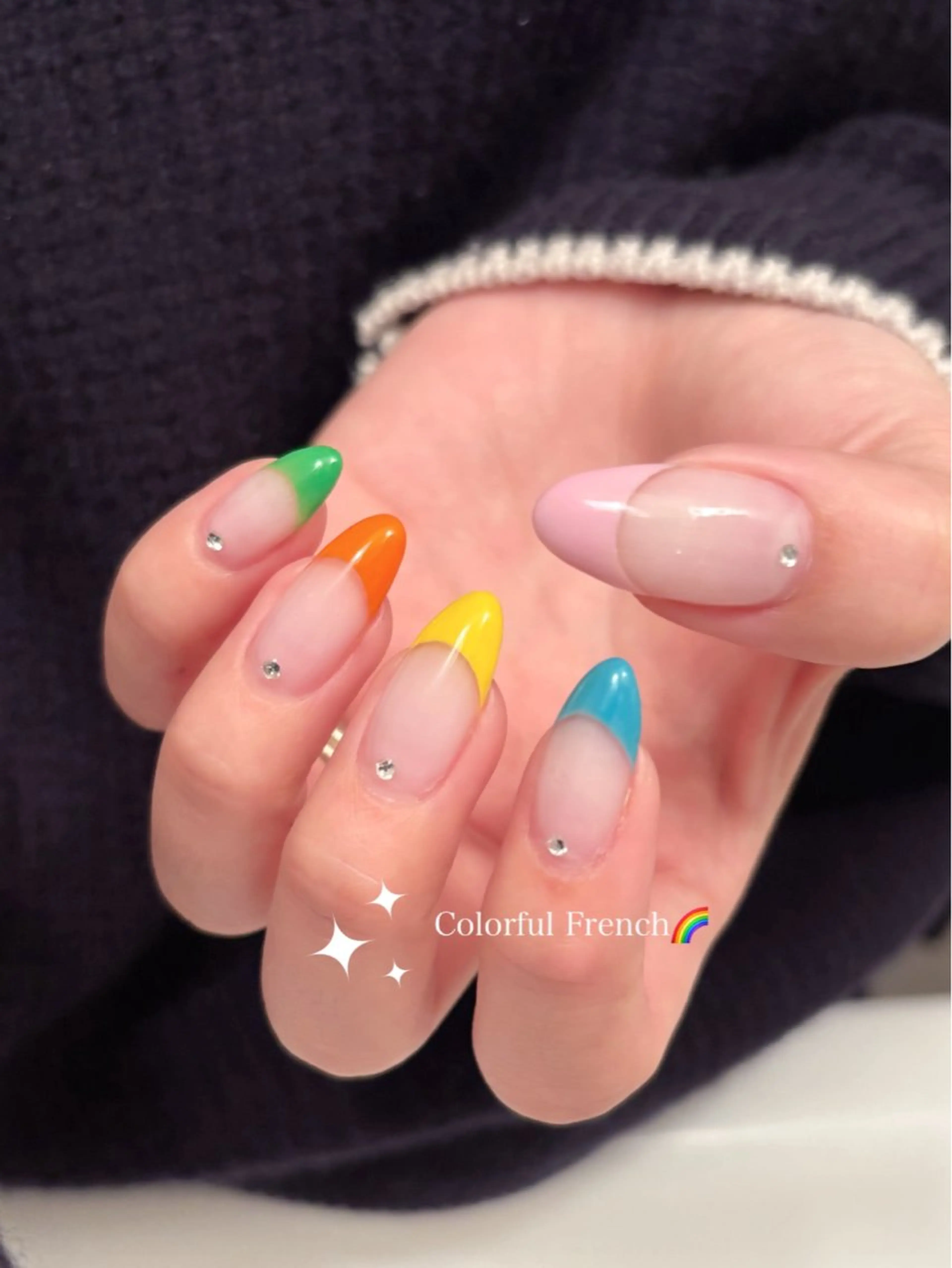 ネイル クリアネイル フレンチネイル mofie🤍ユミ/ 恵比寿/パラジェルのネイルデザイン