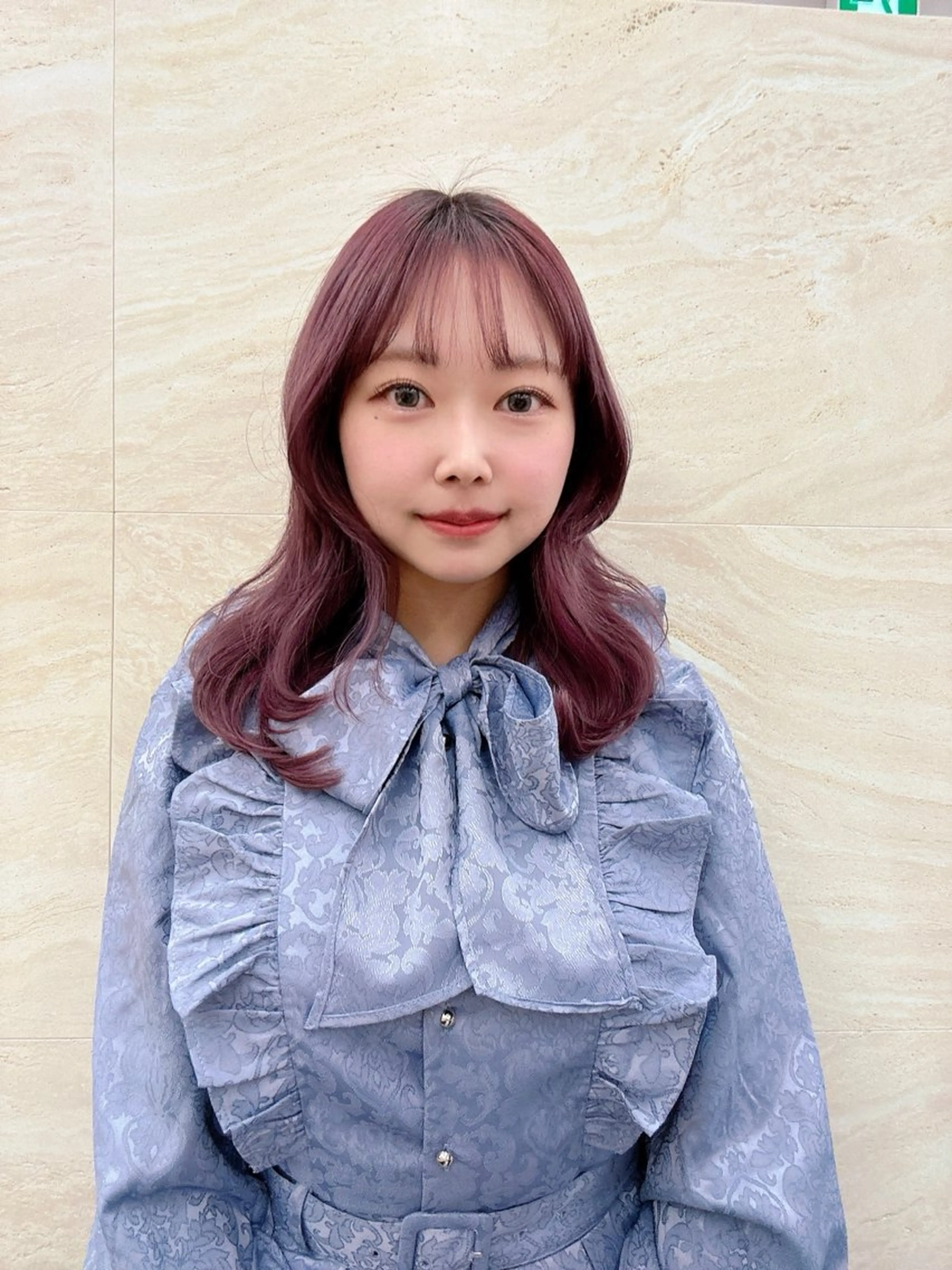 ロング カラー 髪質改善⌇透明感 カラー⌇川上葵のヘアスタイル