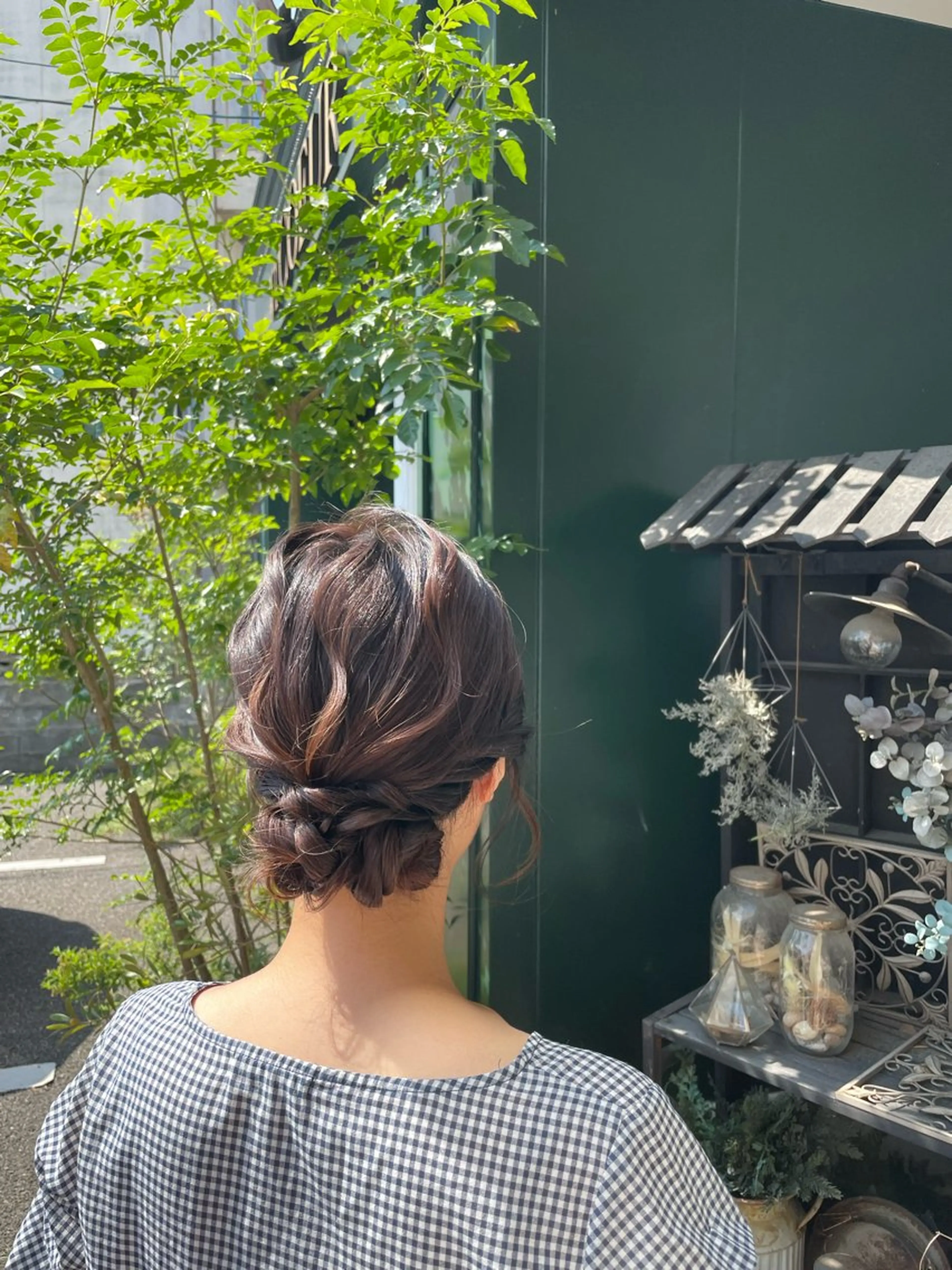 ミディアム ヘアアレンジ 山下 襟華のヘアスタイル