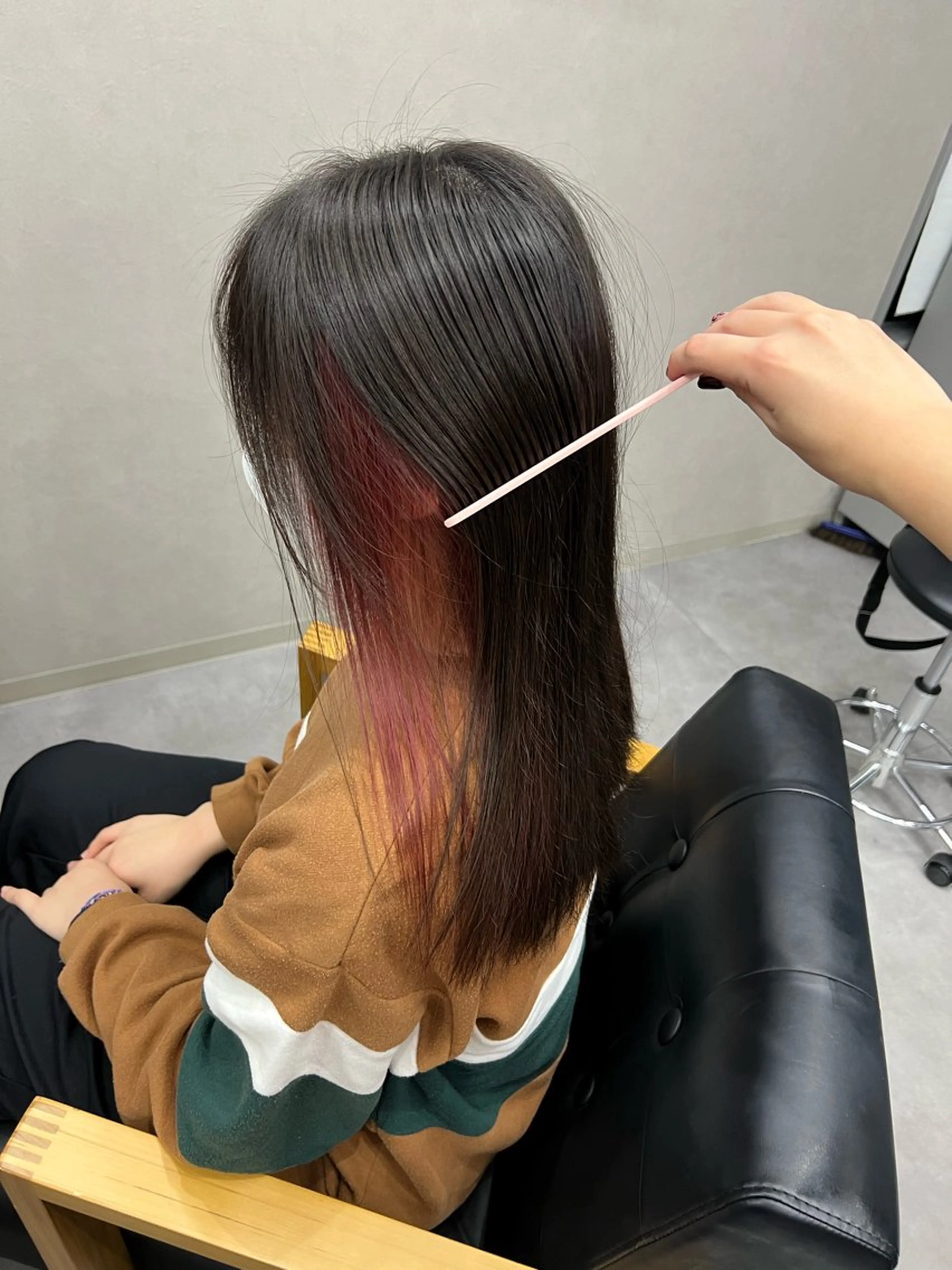 セミロング カラー ピンクカラー PALO / もも🍑のヘアスタイル