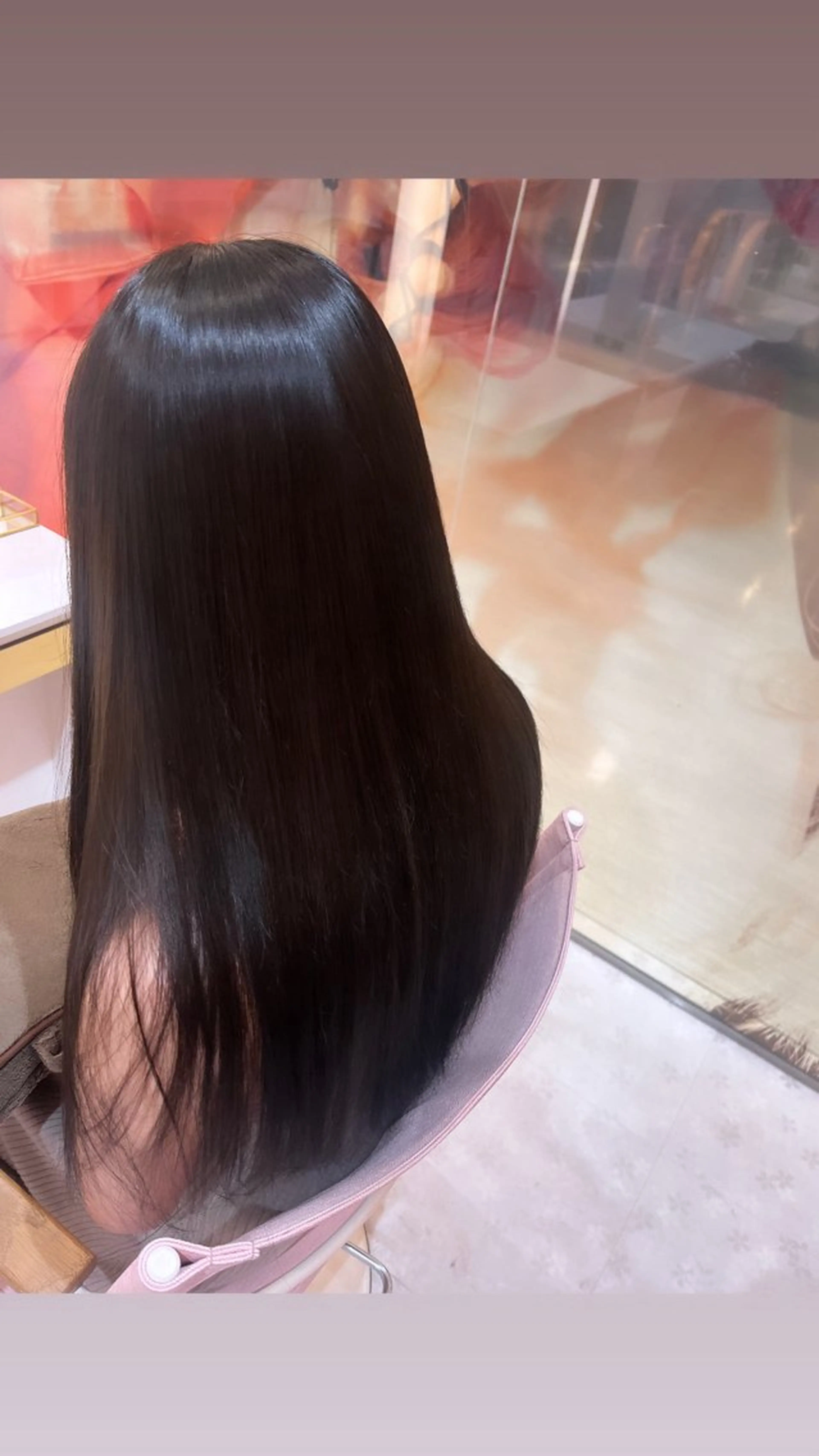 ロング カラー 透明感カラー イルミナカラー カット パーマ 韓国ヘア／カラー ／女性モデル募集中のヘアスタイル