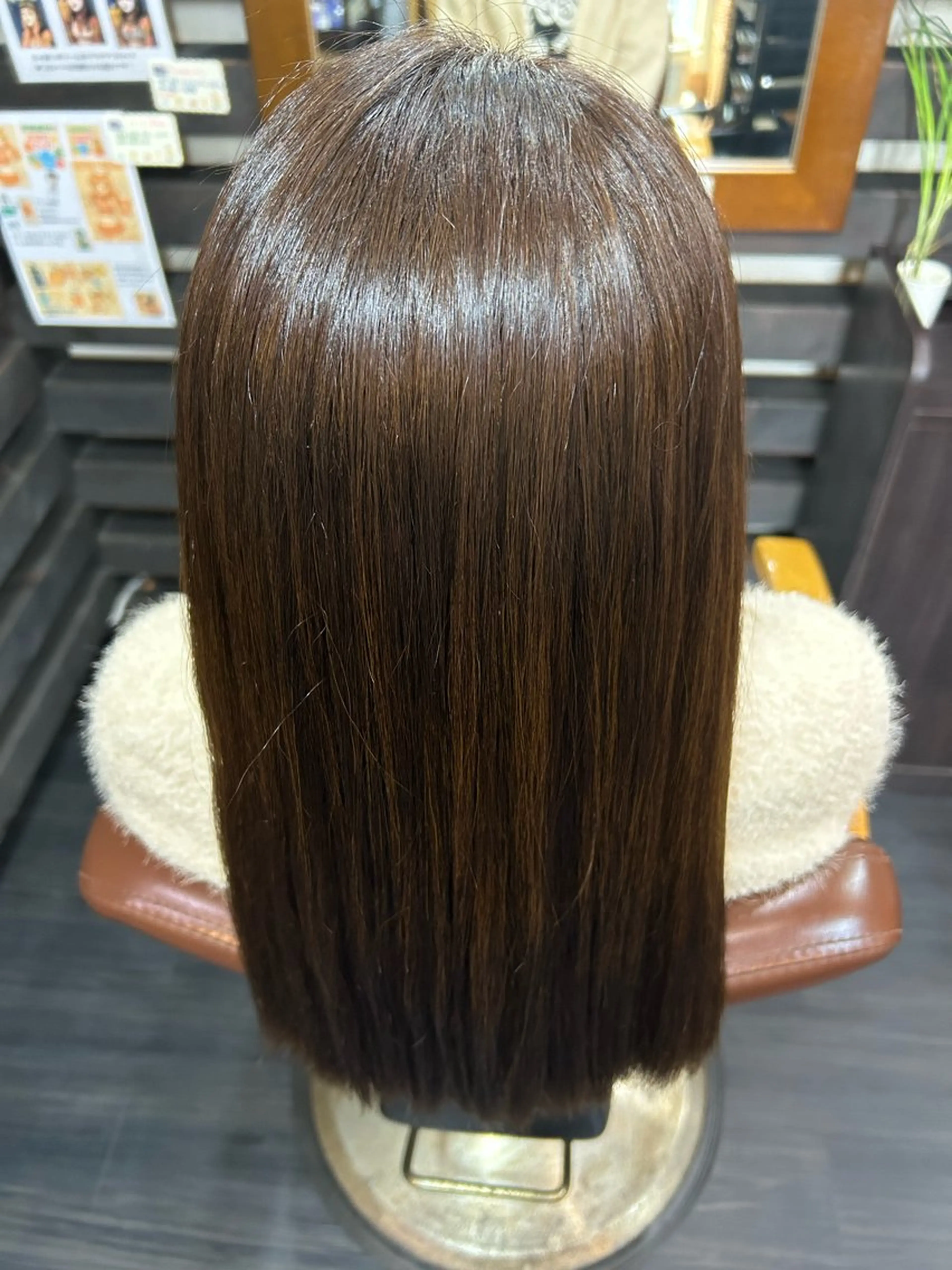 ロング カラー パーマ 髪質改善 縮毛矯正 トリートメント 竹内 幸生のヘアスタイル