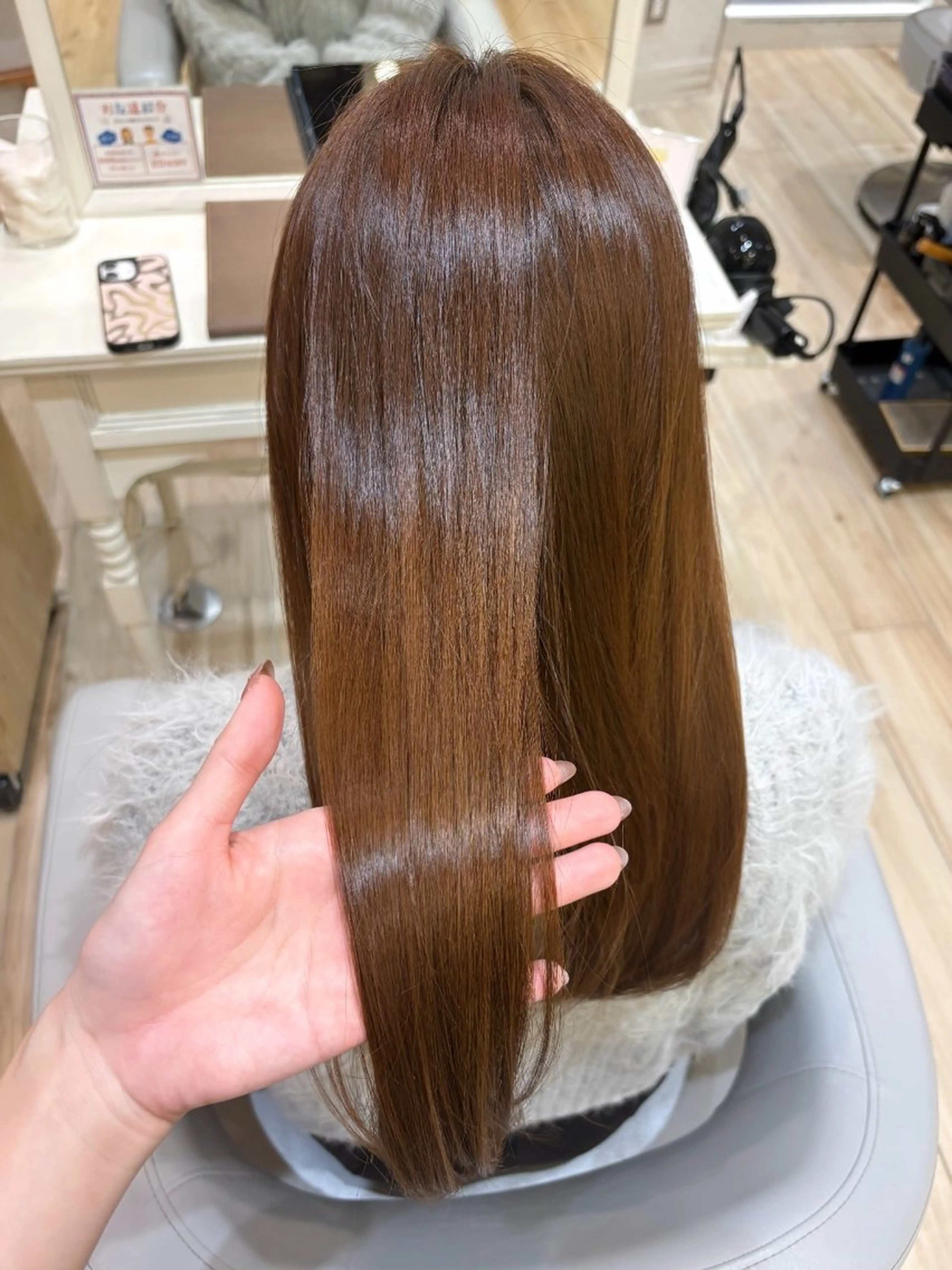 ロング カラー ブラウンカラー カット ヘアカラー ✧HINA✧ 韓国風/レイヤーのヘアスタイル