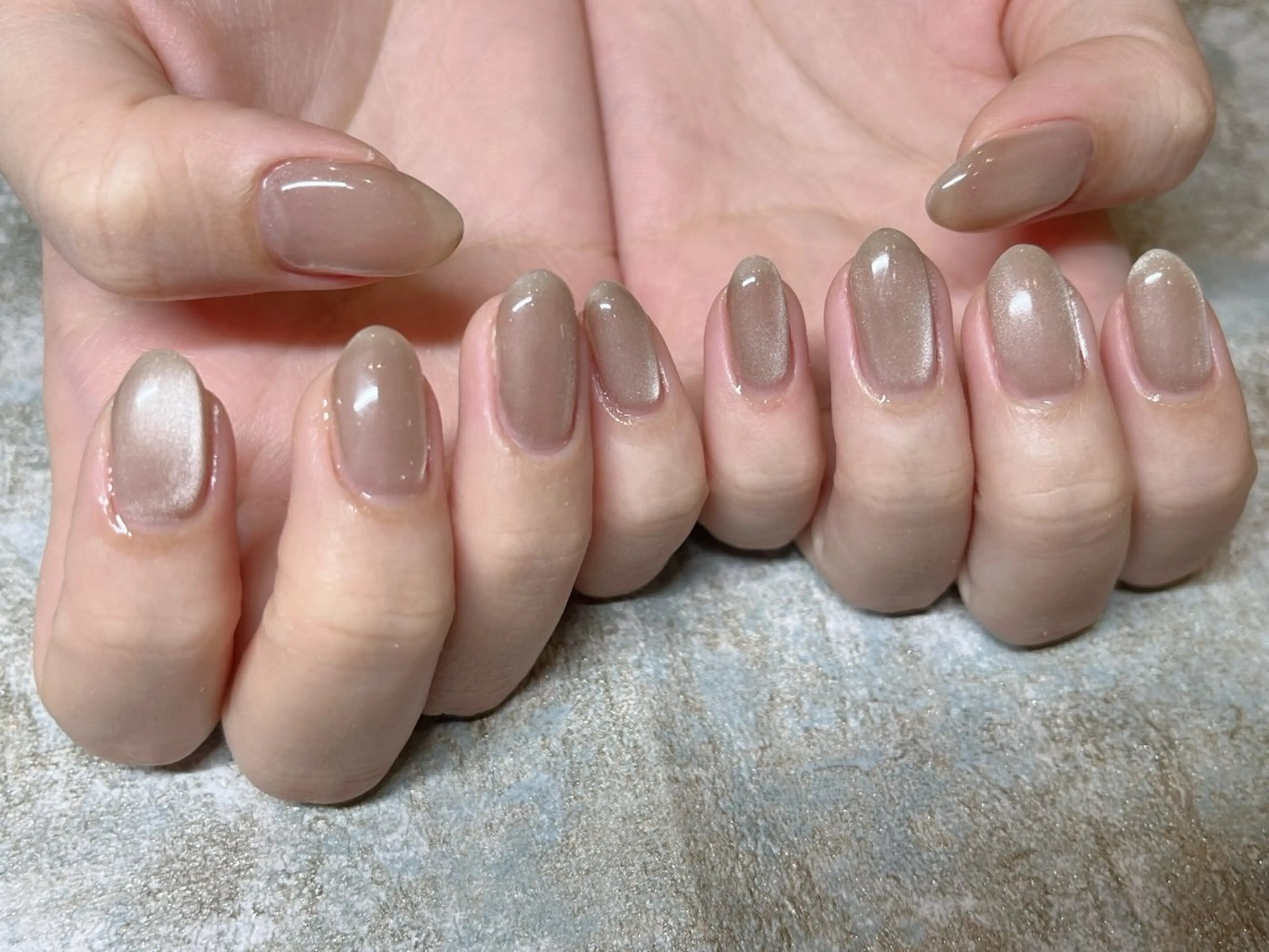 ハンドネイル🩵マグネット¥4,000🌟オフあり✨️時間指定あり【10時、12時、14時、16時、18時の枠のみ可能】の写真