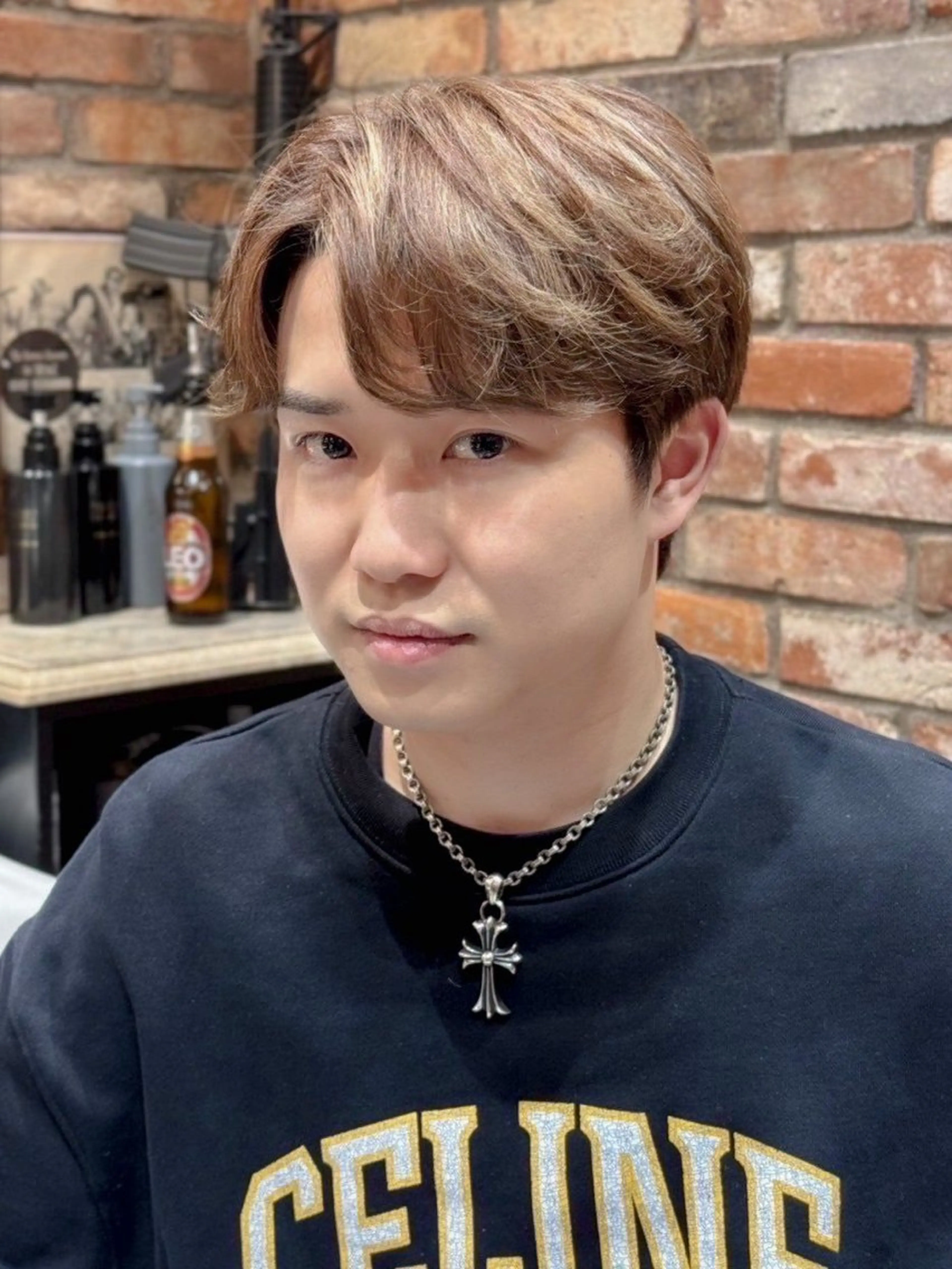 ショート パーマ メンズ 野川 純麗のヘアスタイル