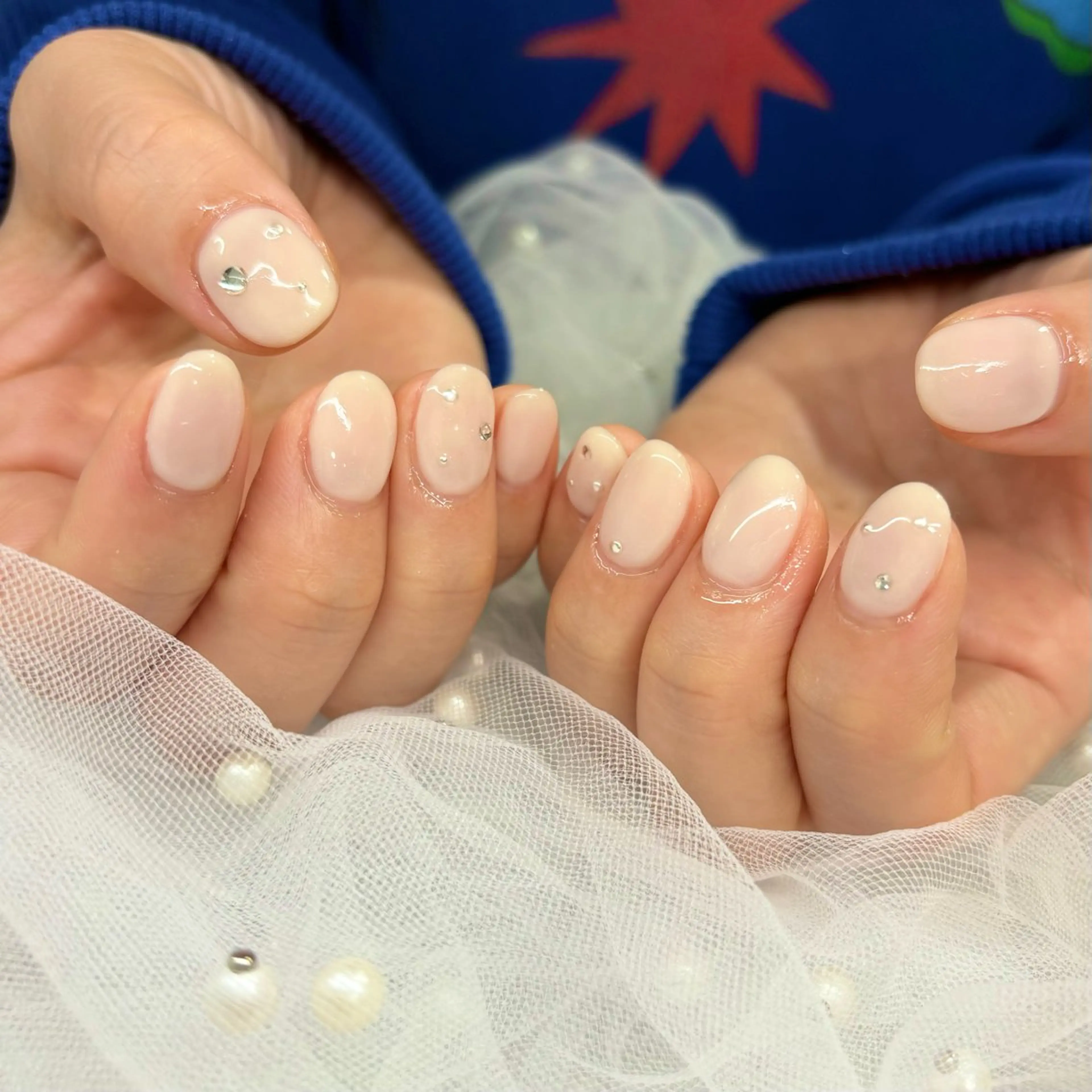 ネイル ワンカラーネイル ハンドネイル 荒巻 めいのネイルデザイン