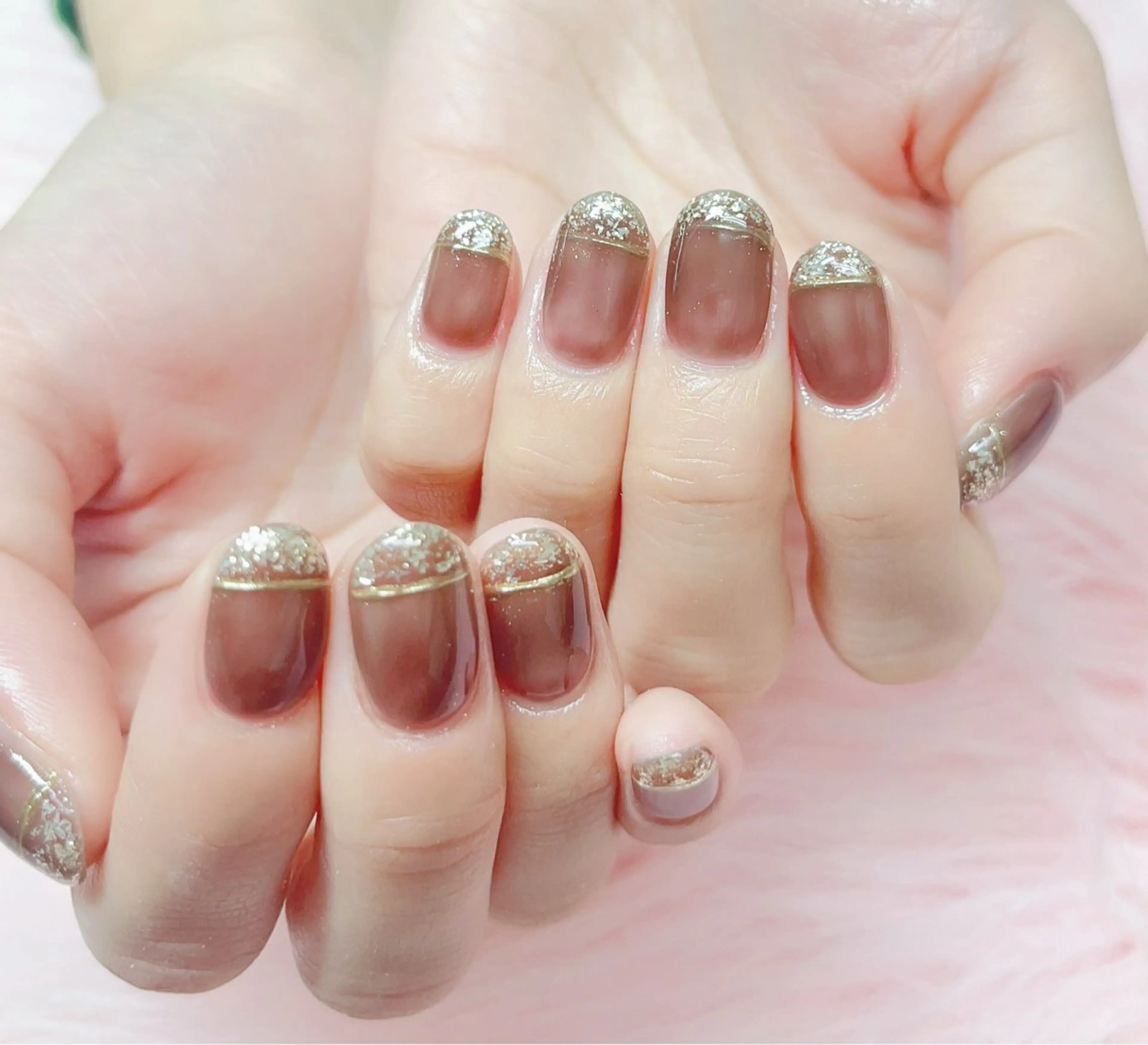 ネイル ハンドネイル MoonNail ユリ🌸のネイルデザイン