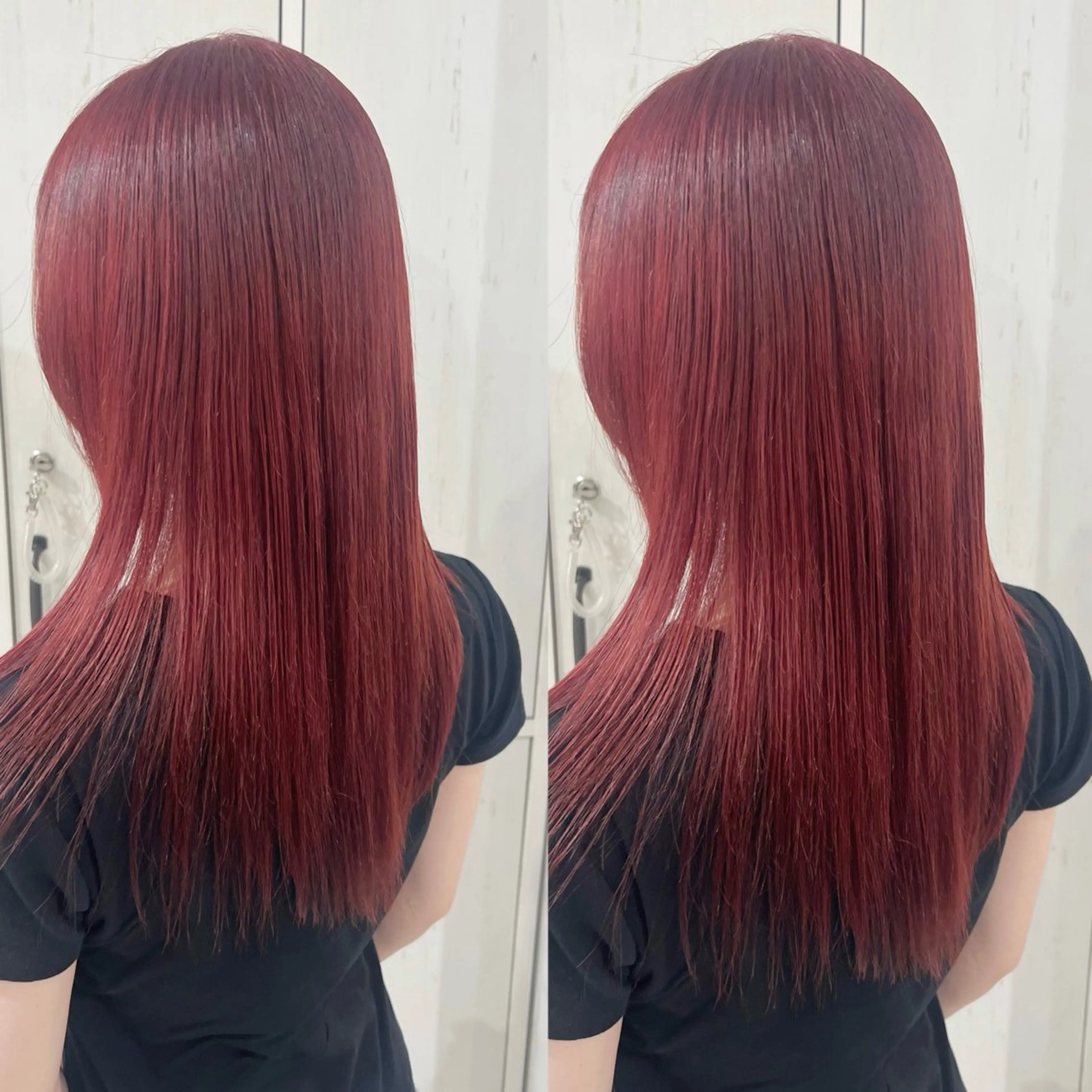 ロング カラー ブリーチ レッドカラー ヘアカラー 🫧ボブ/艶髪カラー 伊原修子のヘアスタイル