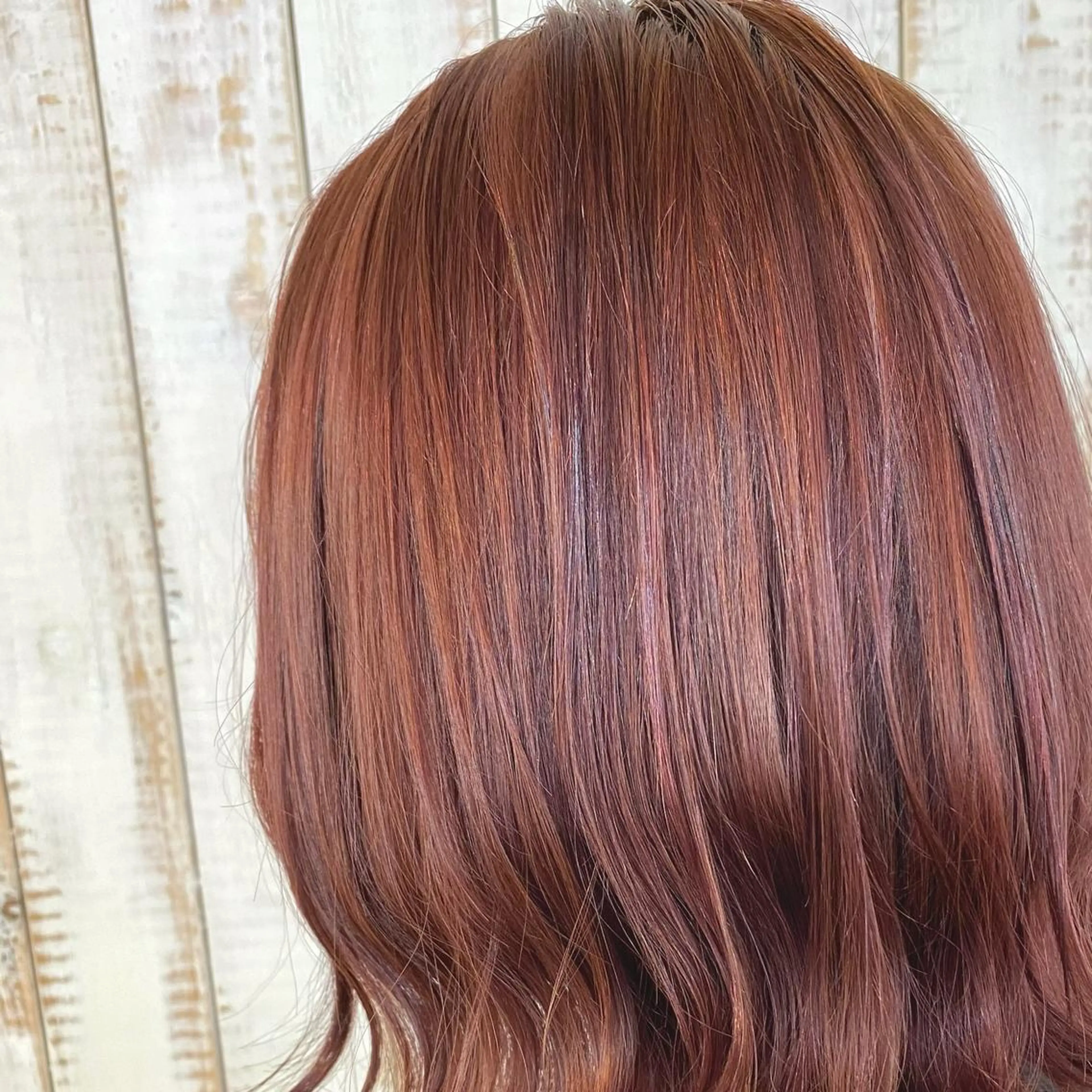 ミディアム カラー ダブルカラー オレンジ ピンクカラー ヘアカラー トリートメント 千 田のヘアスタイル