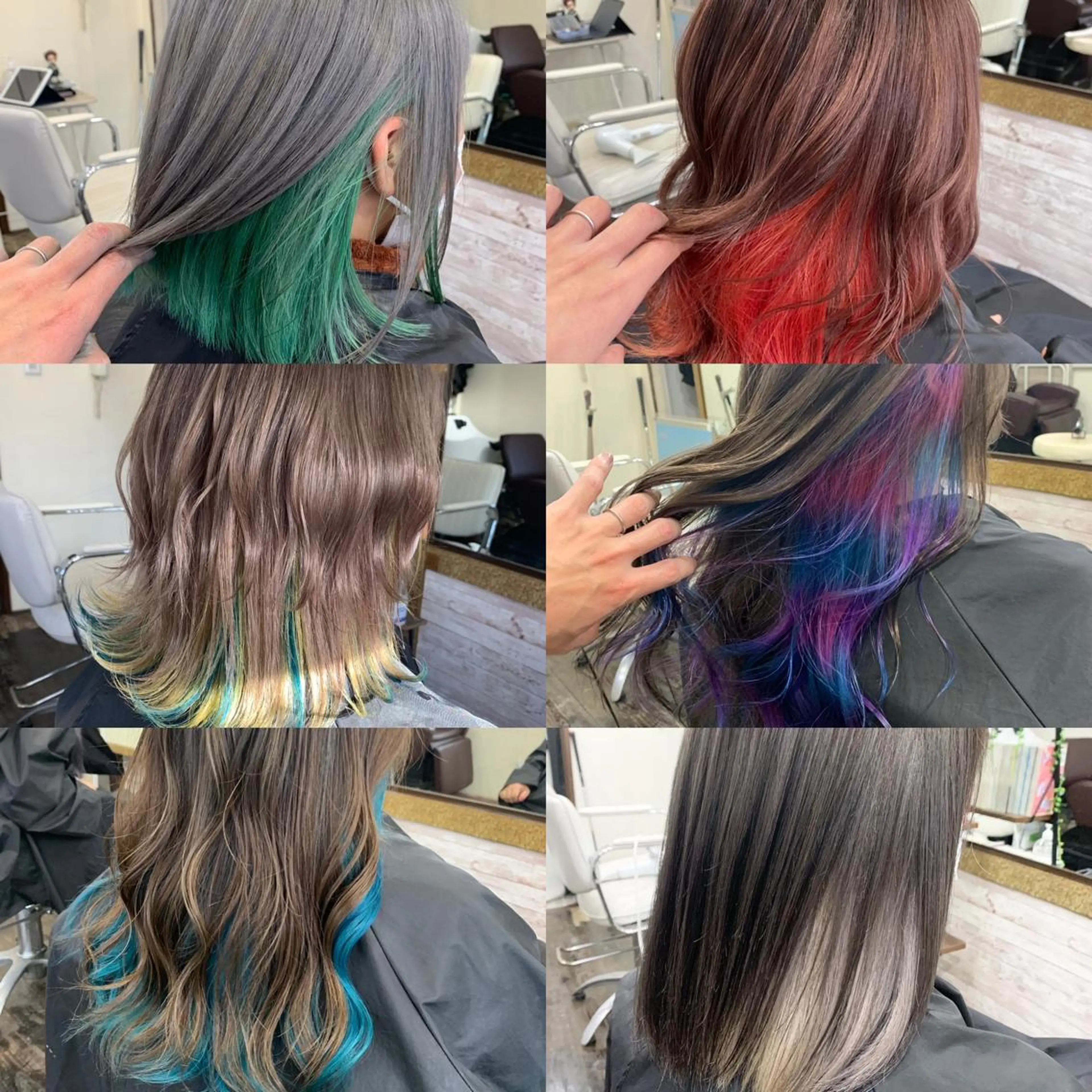 カラー インナーカラー ヘアカラー 渡辺 健太のヘアスタイル