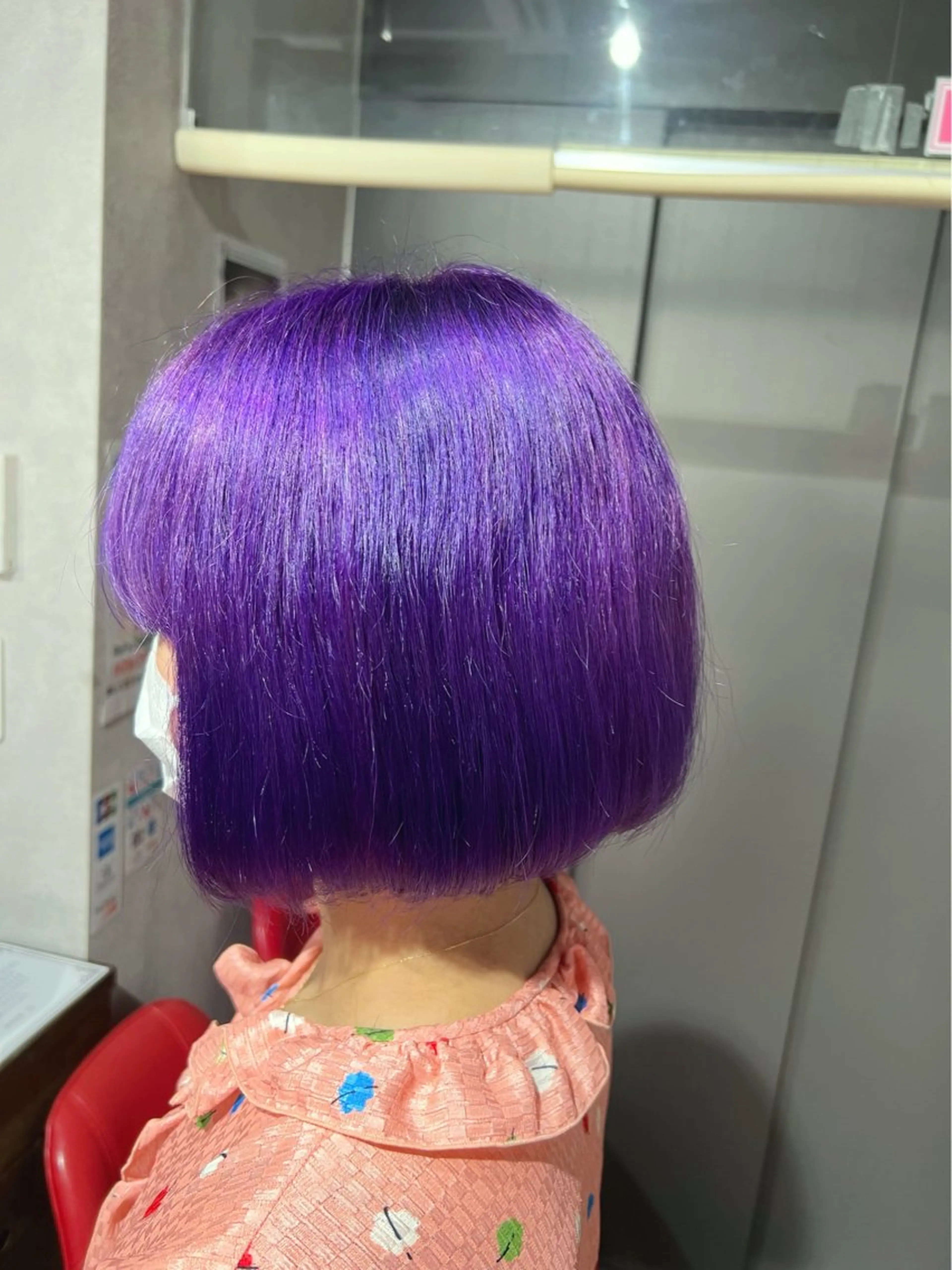 ショート カラー バイオレットカラー カット ヘアカラー ✨ハイトーン カラー福岡拓也✨のヘアスタイル