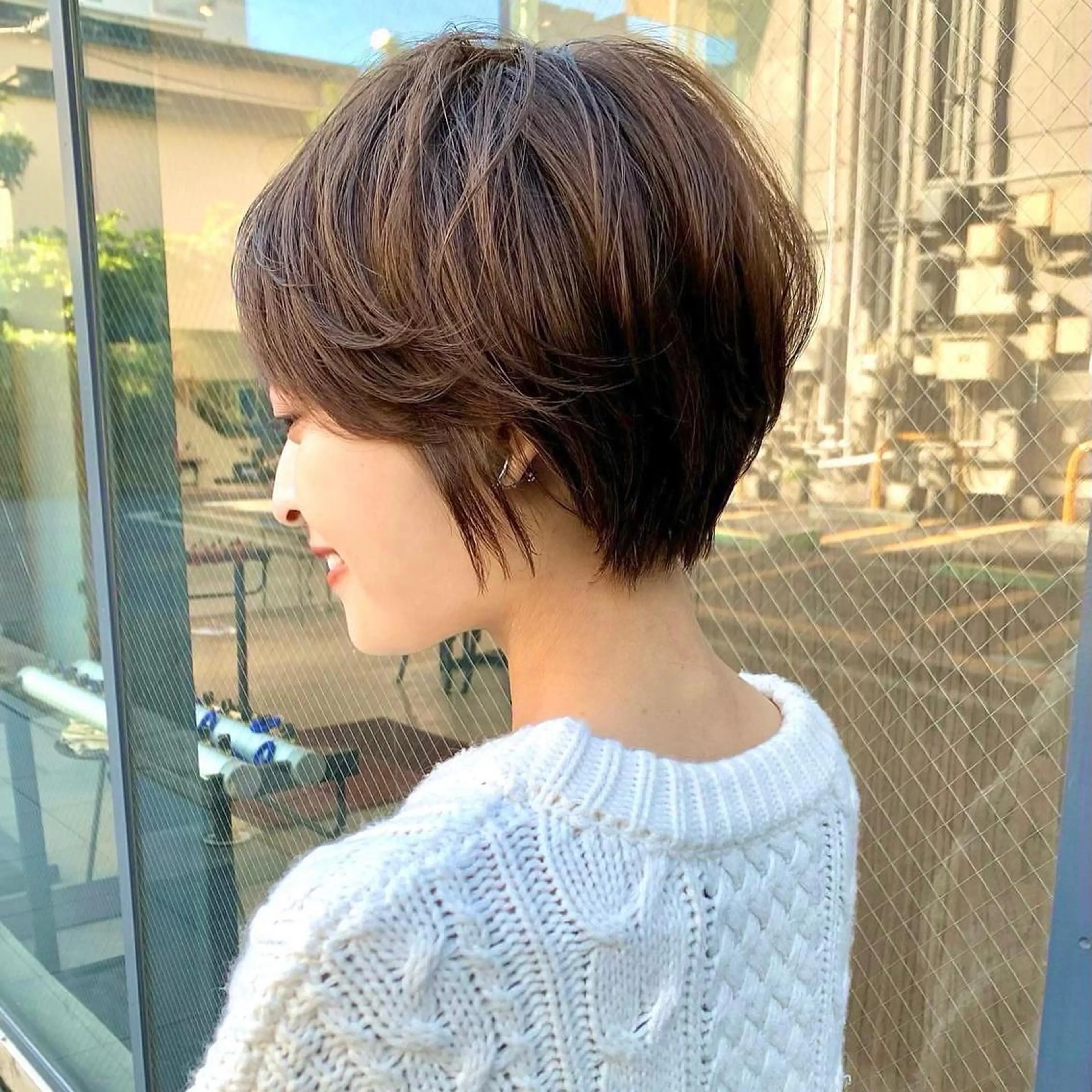 ショート 銀座/ショート/ ショートボブ広瀬のヘアスタイル
