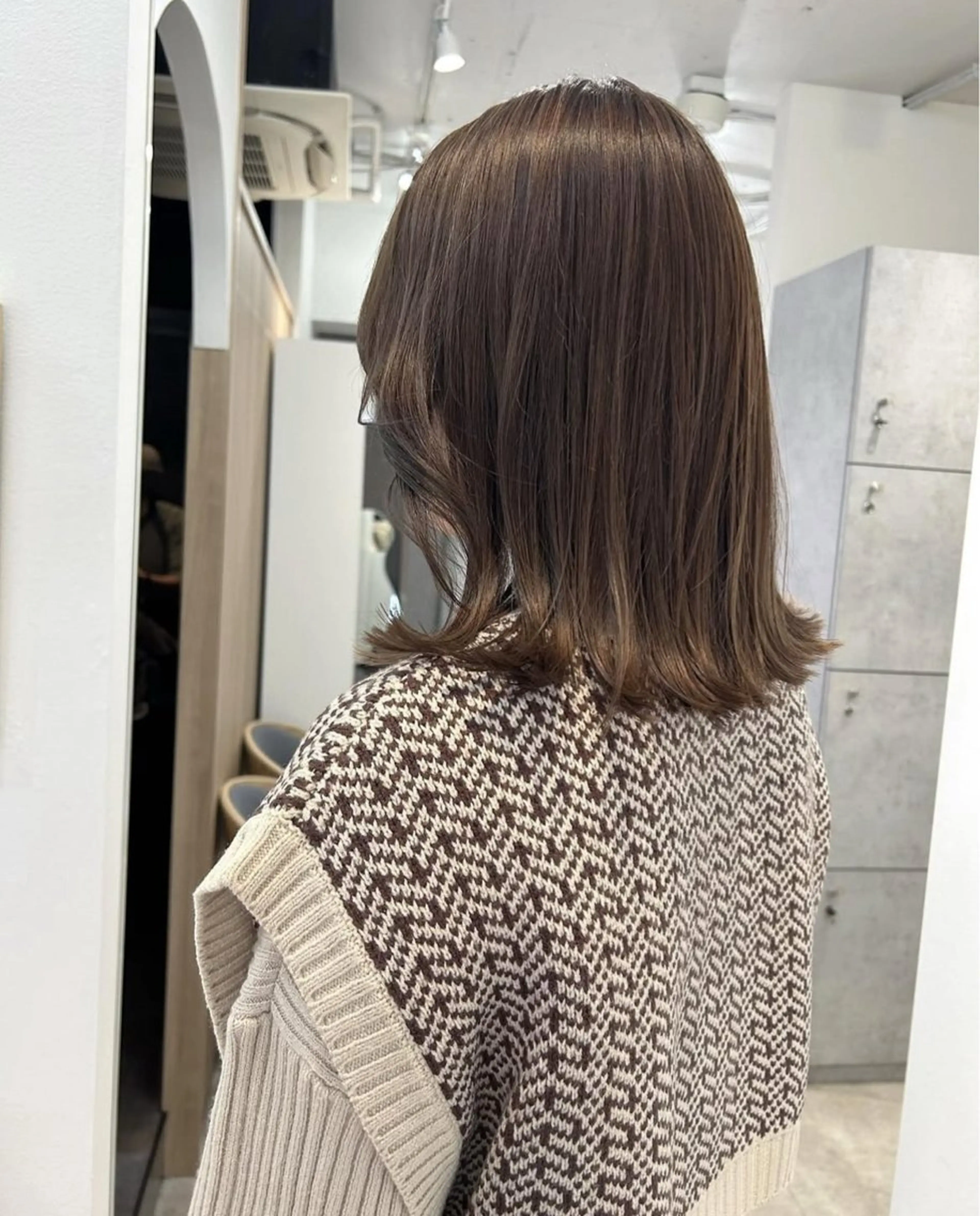 ミディアム カット ヘアカラー トリートメント 🫧ナチュ惹かれヘア 🫧前野志帆のヘアスタイル