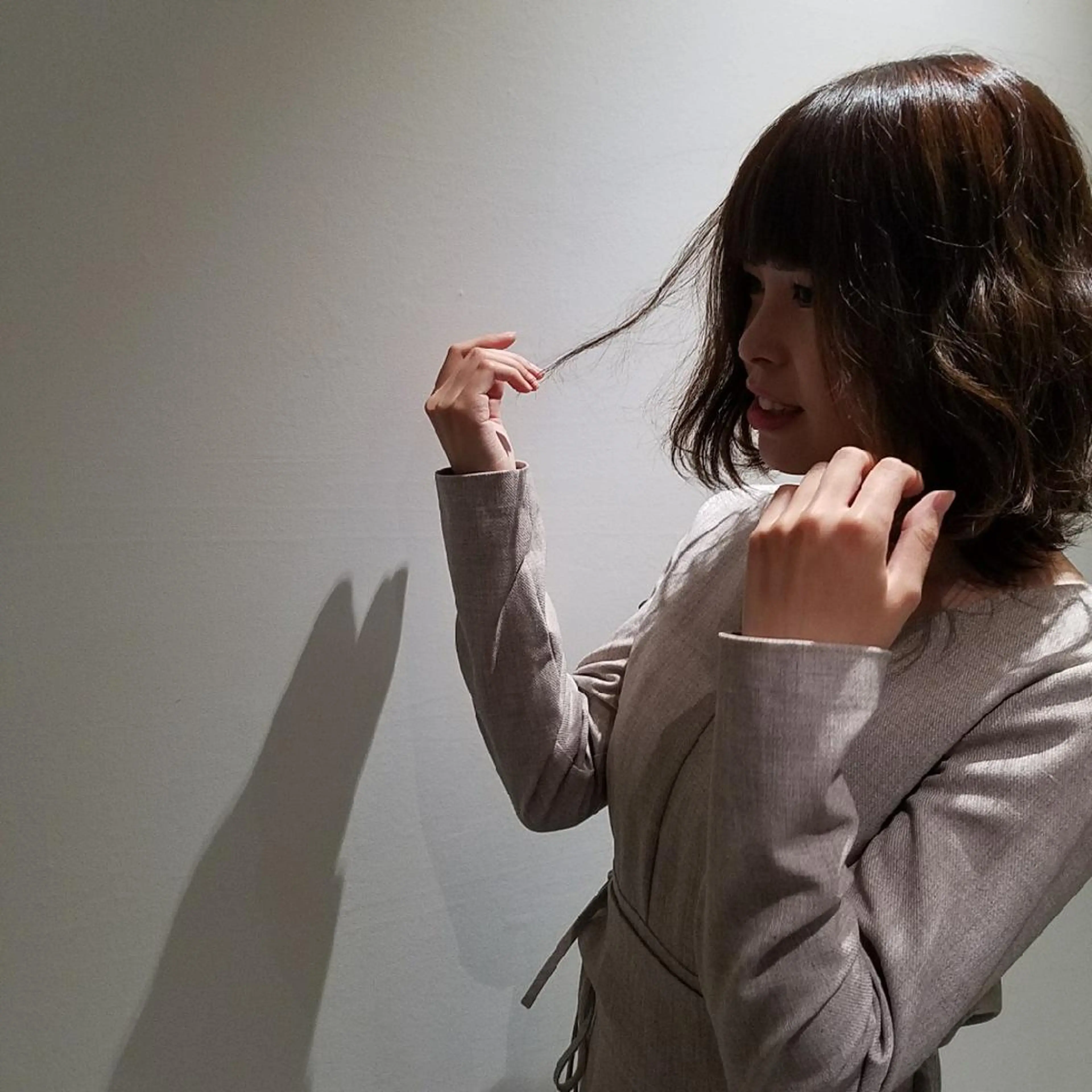 ミディアム カラー 加藤 拓麻のヘアスタイル