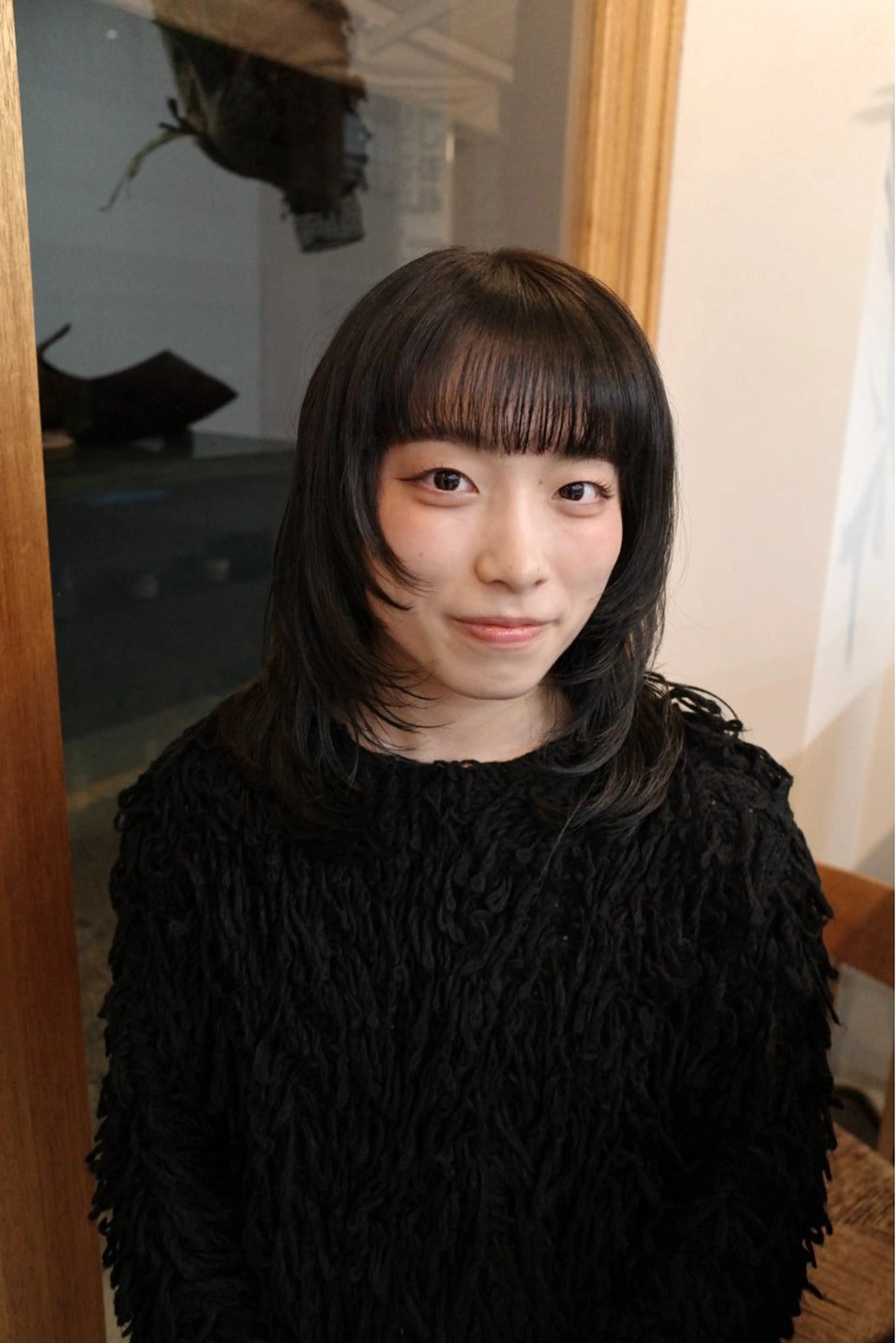 ミディアム カラー 透明感カラー moemi / neu 清澄白河のヘアスタイル