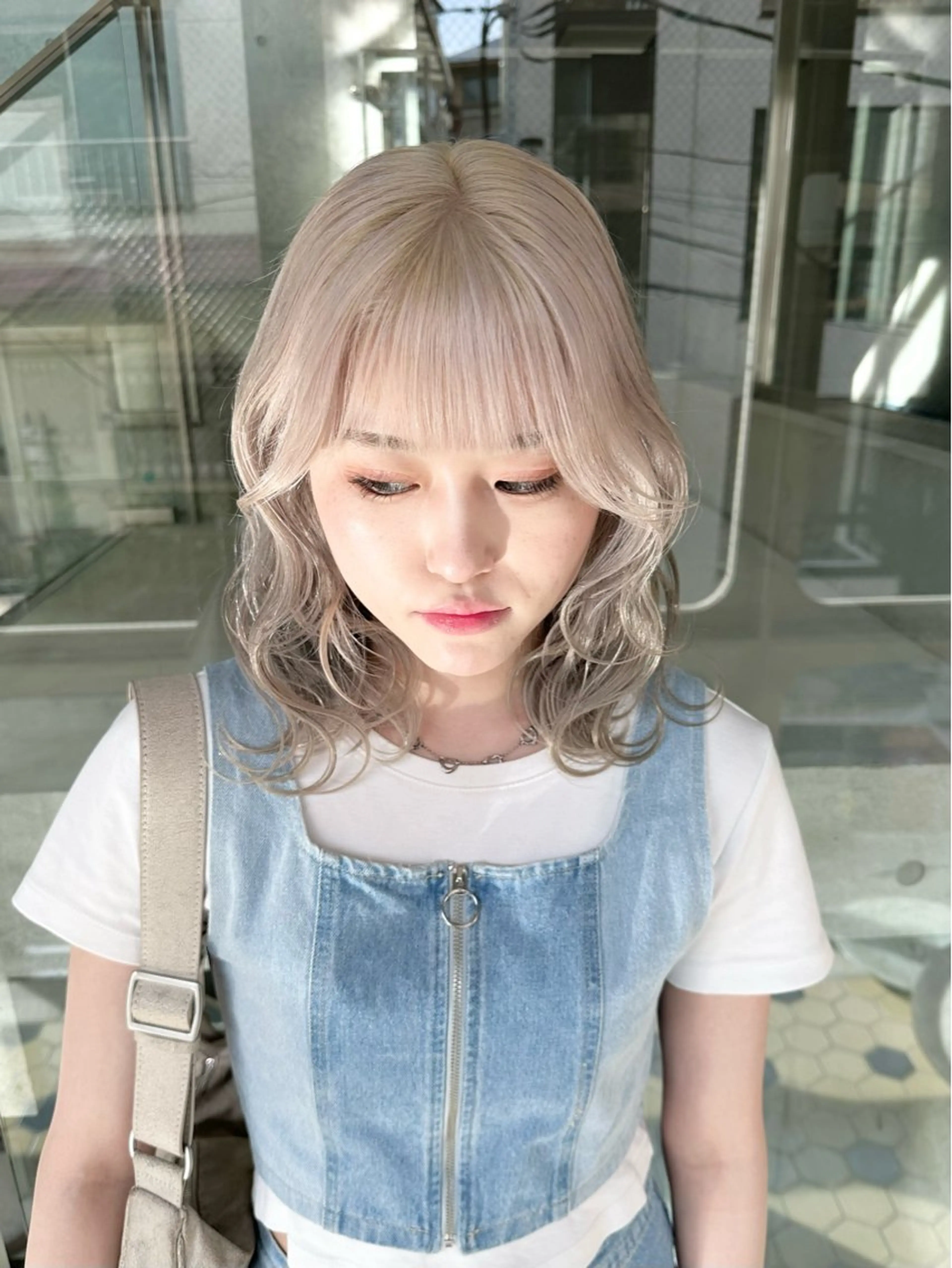 ミディアム カラー ヘアカラー トリートメント kai .のヘアスタイル