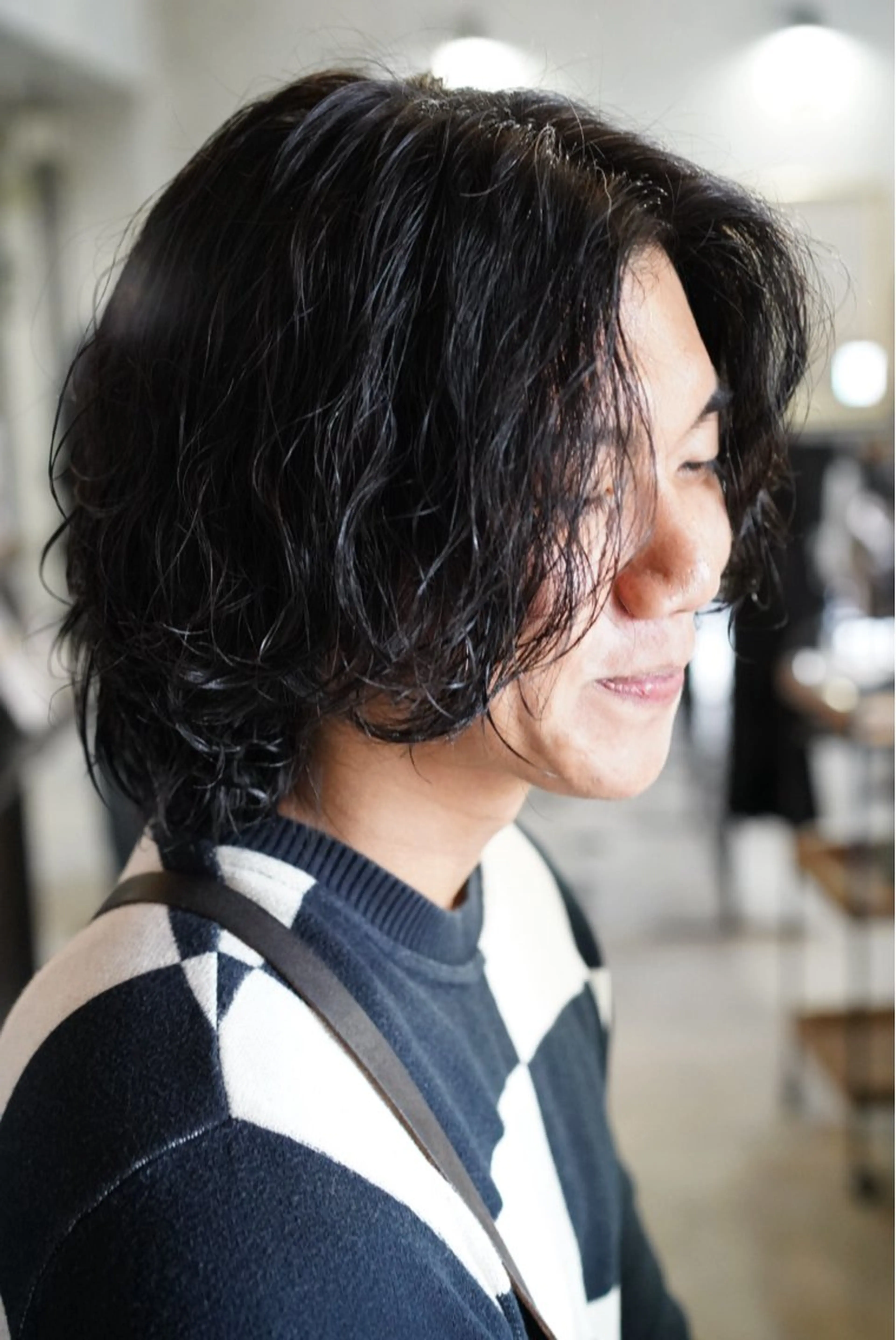 メンズ カット パーマ Bernie boyのヘアスタイル
