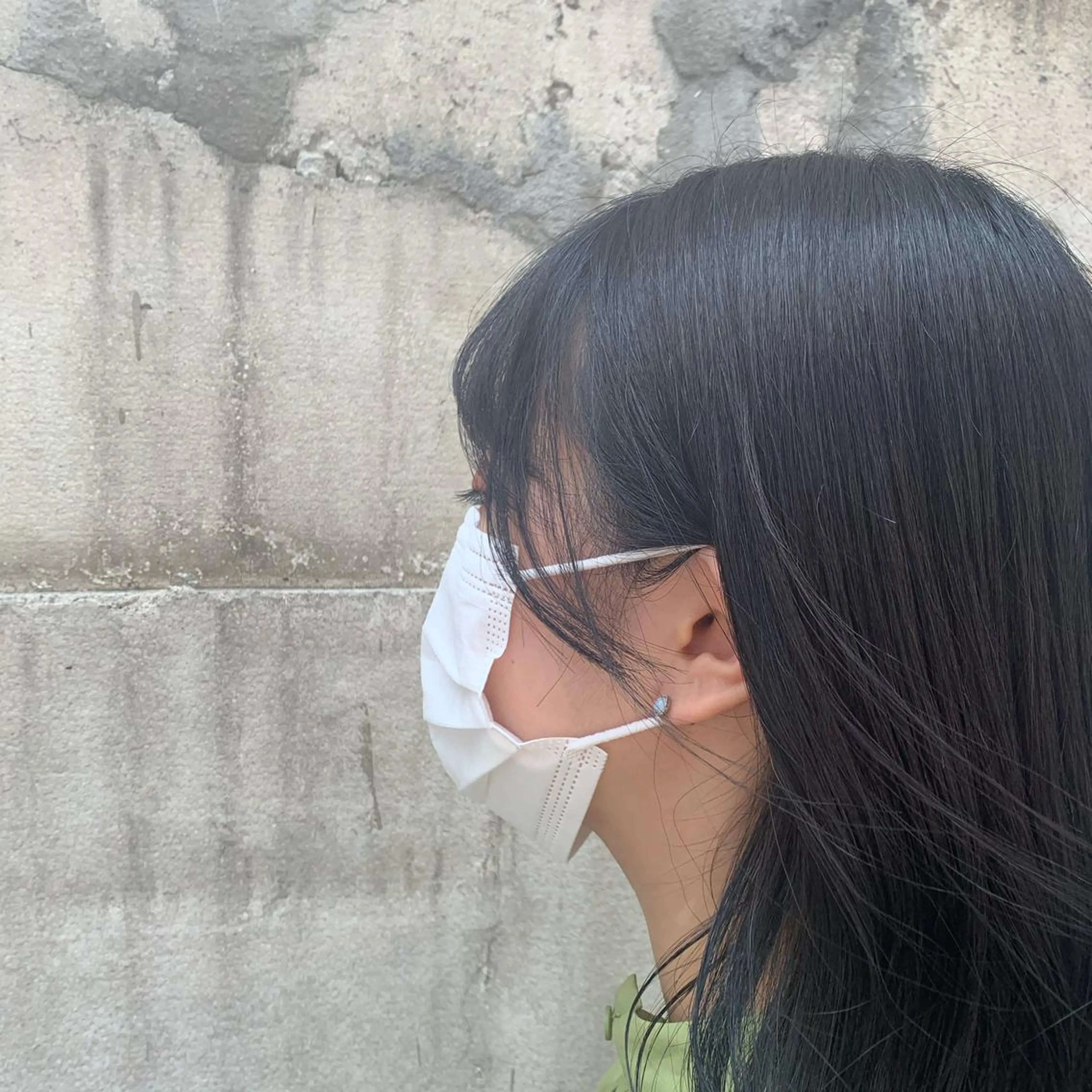 セミロング カラー 韓国風ヘア サイドバング 韓国🇰🇷髪質改善 Chisaki치사키のヘアスタイル