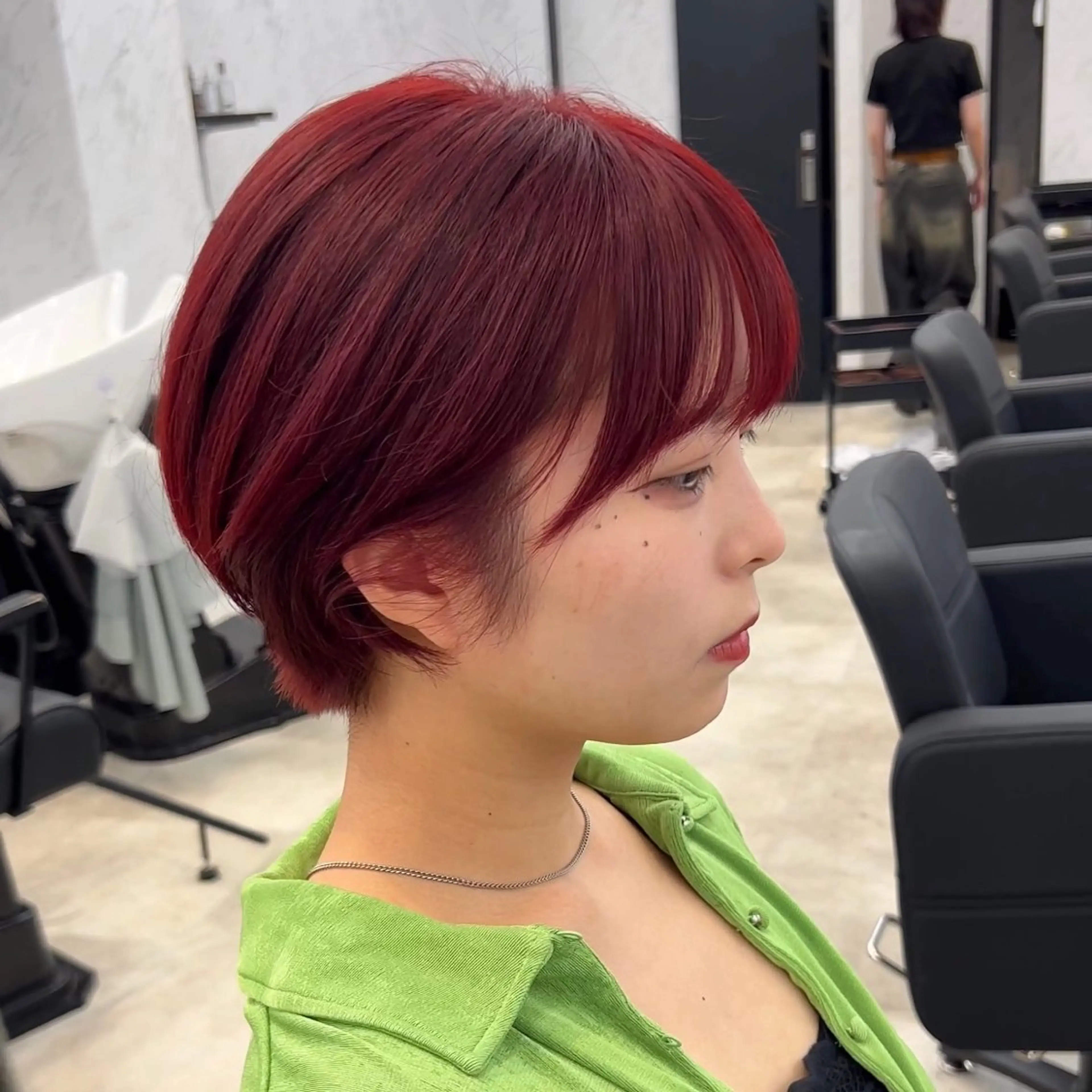 ショート 韓国パーマ 美容師 和田爽良のヘアスタイル
